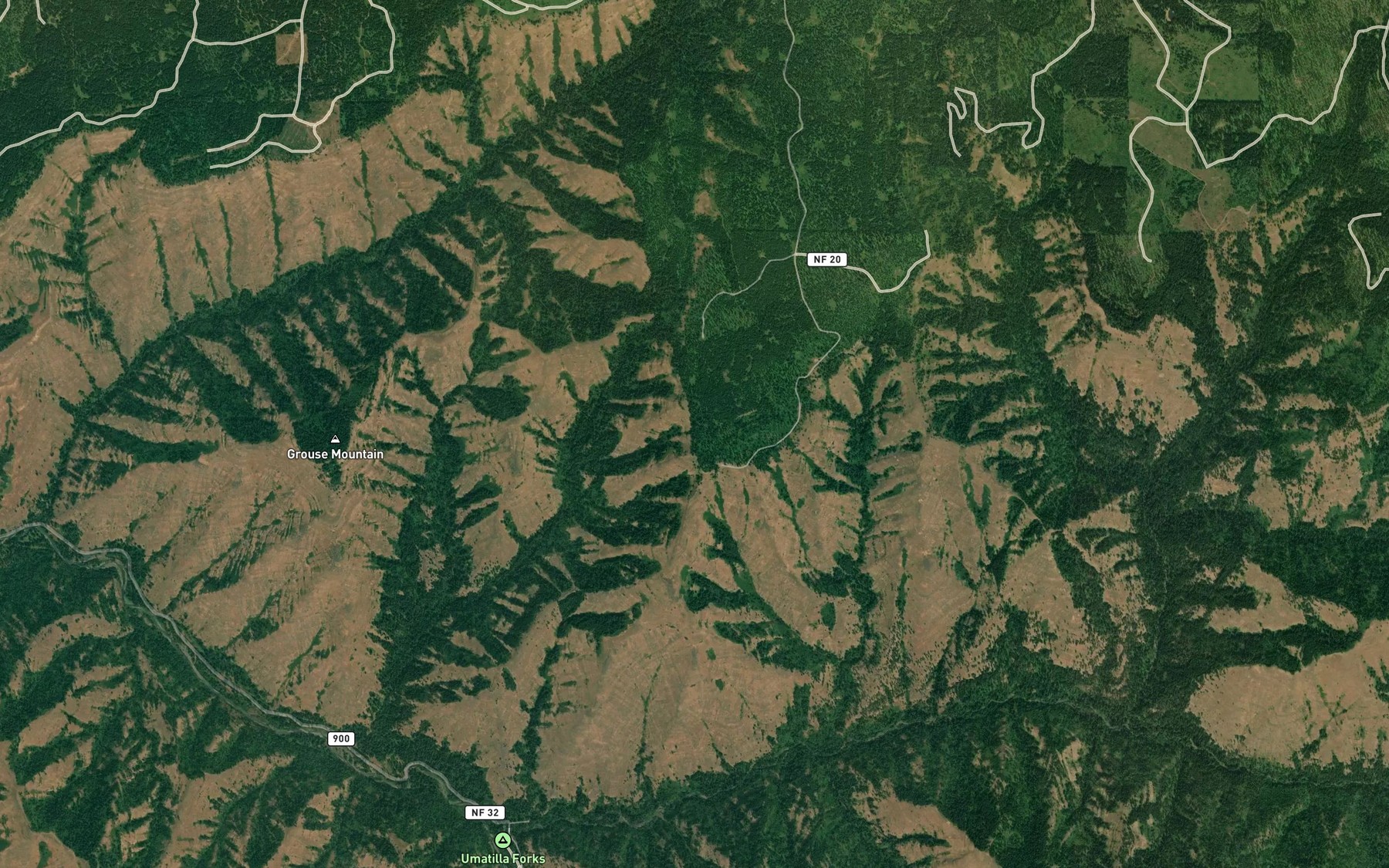 Satellite map of the Zigzag Spring