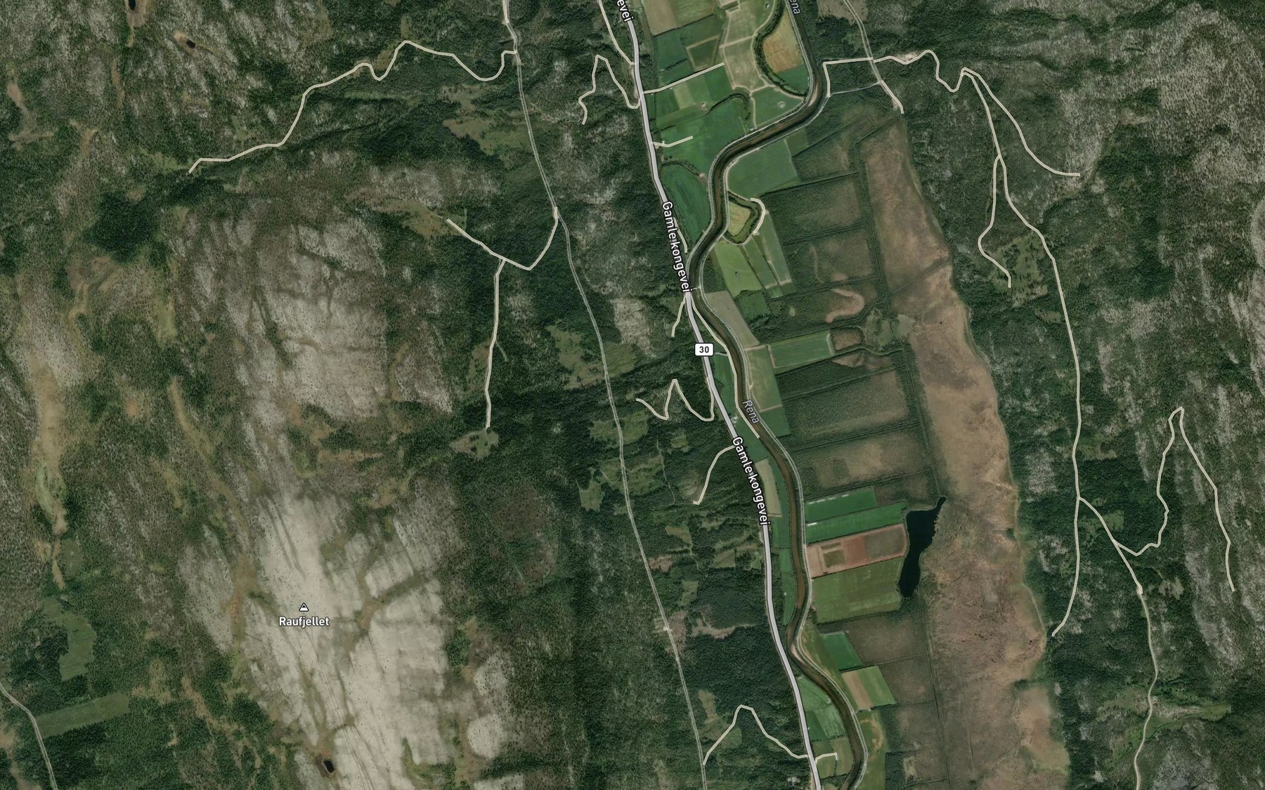 Satellite map of the Veslengbekken