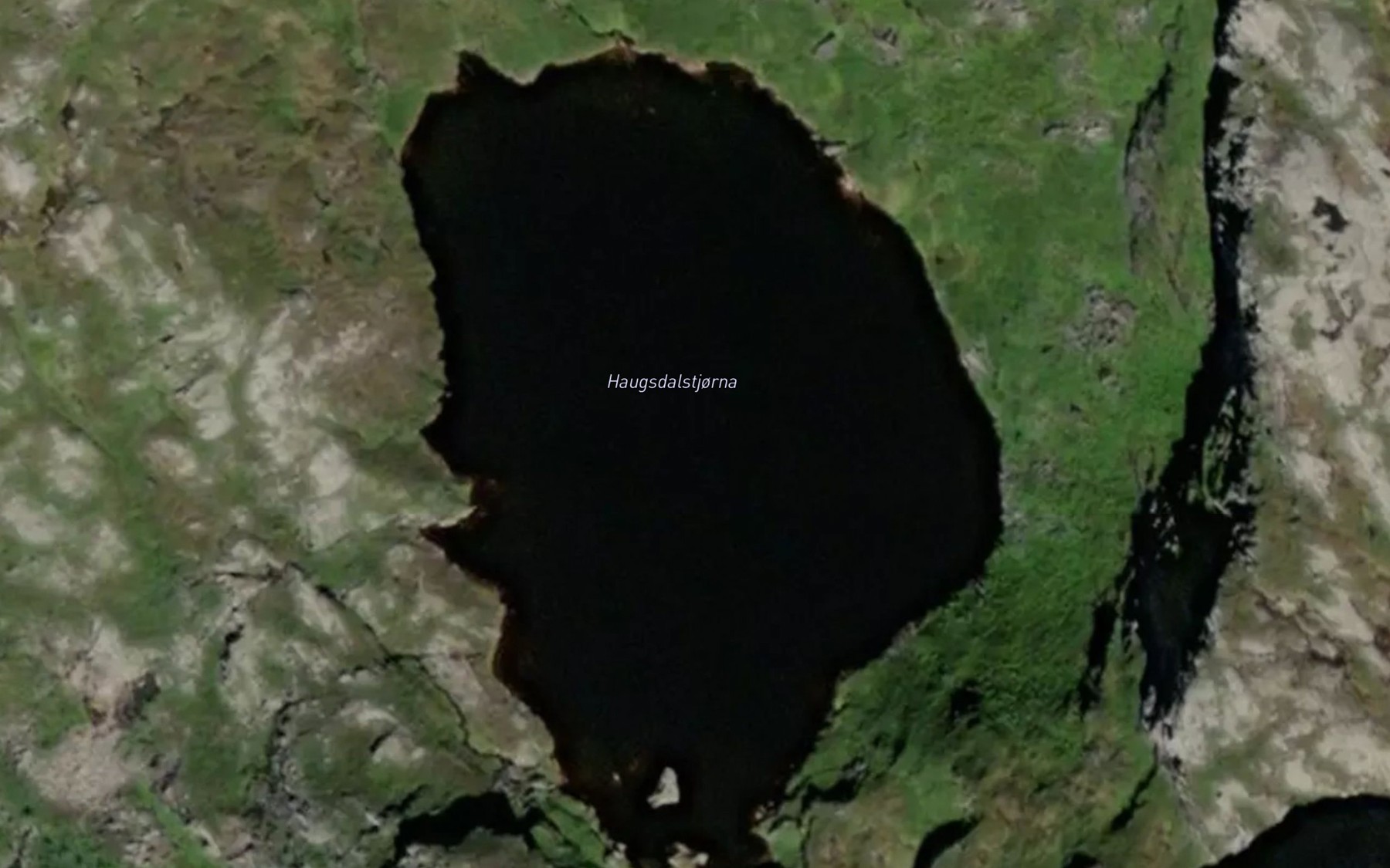 Satellite map of the Haugsvatnet