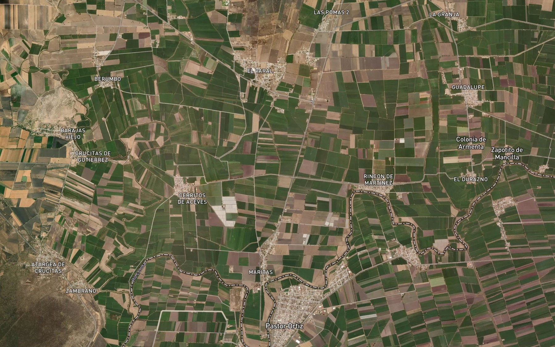 Satellite map of the Huanimaro