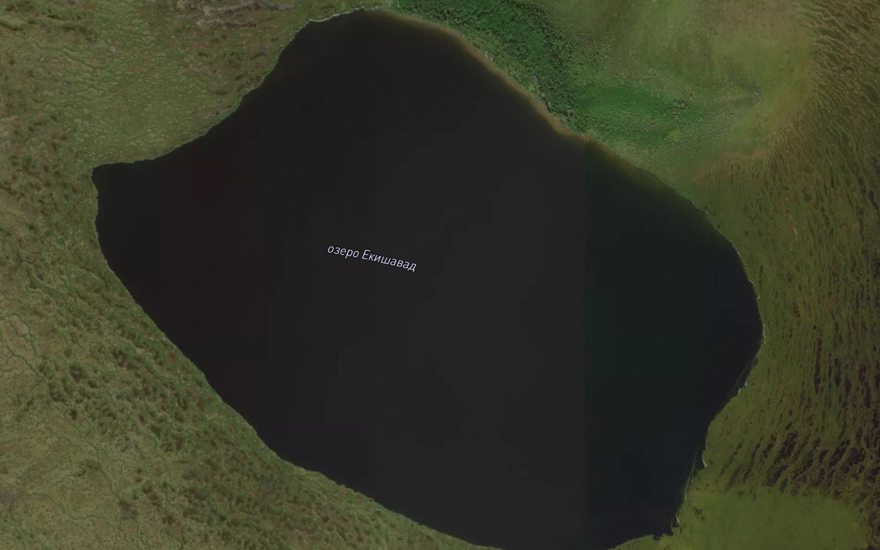 Satellite map of the Ozero Yekishavad