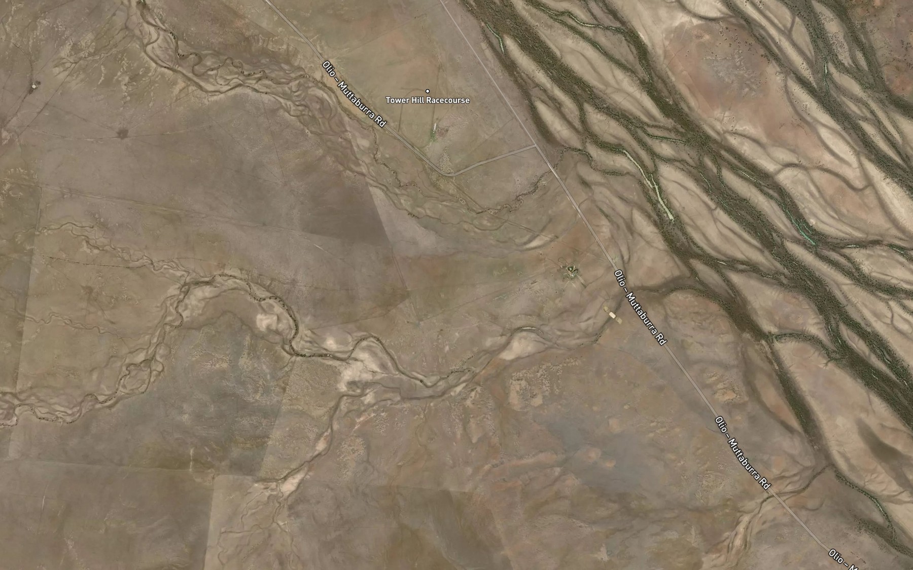 Satellite map of the Stokes Creek