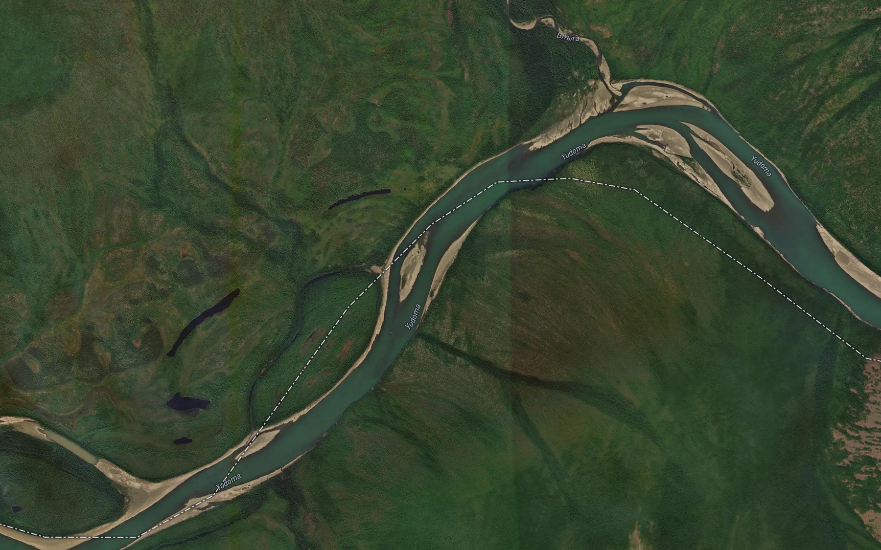 Satellite map of the Perekat Ytygskiy