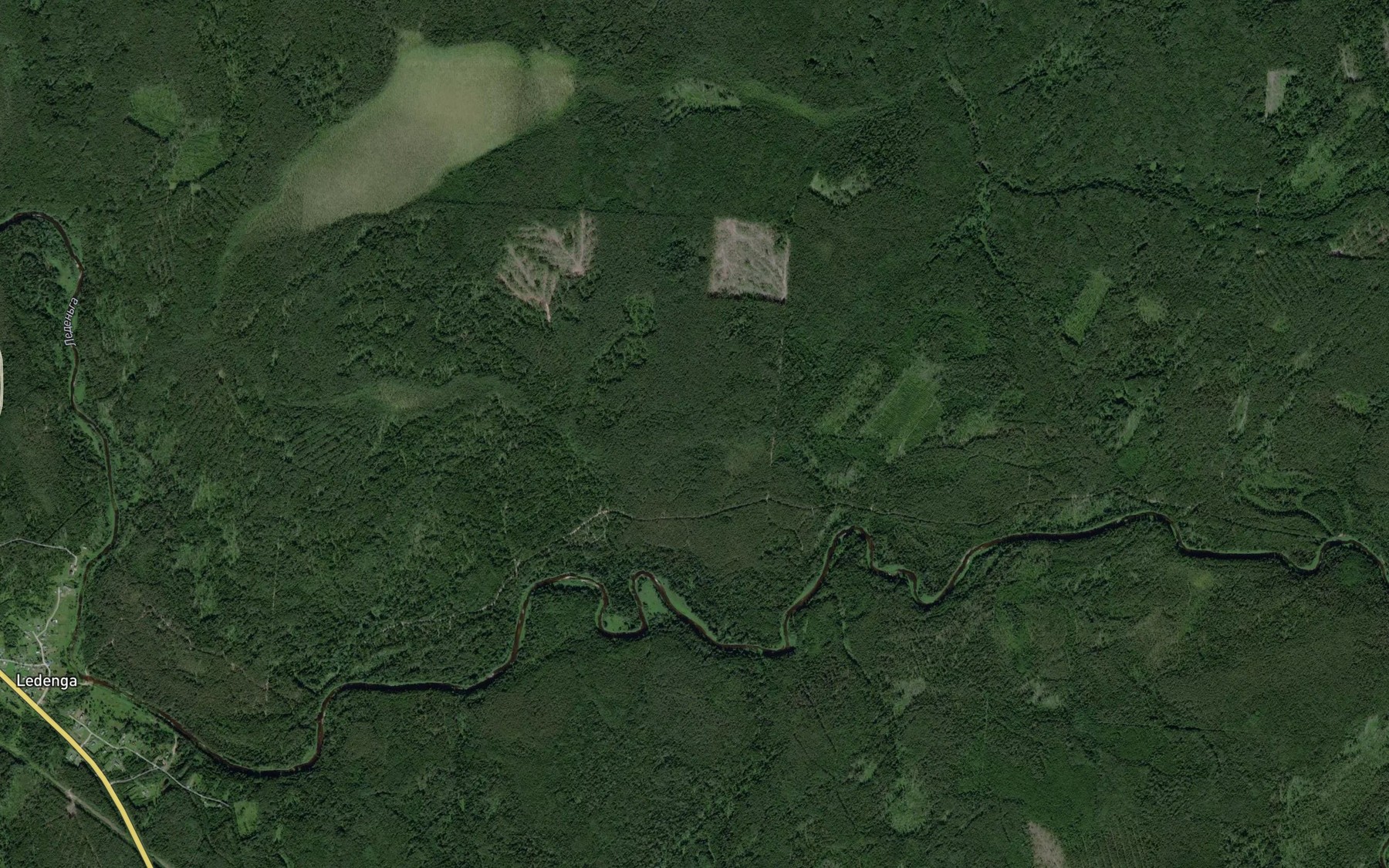 Satellite map of the Lipekha