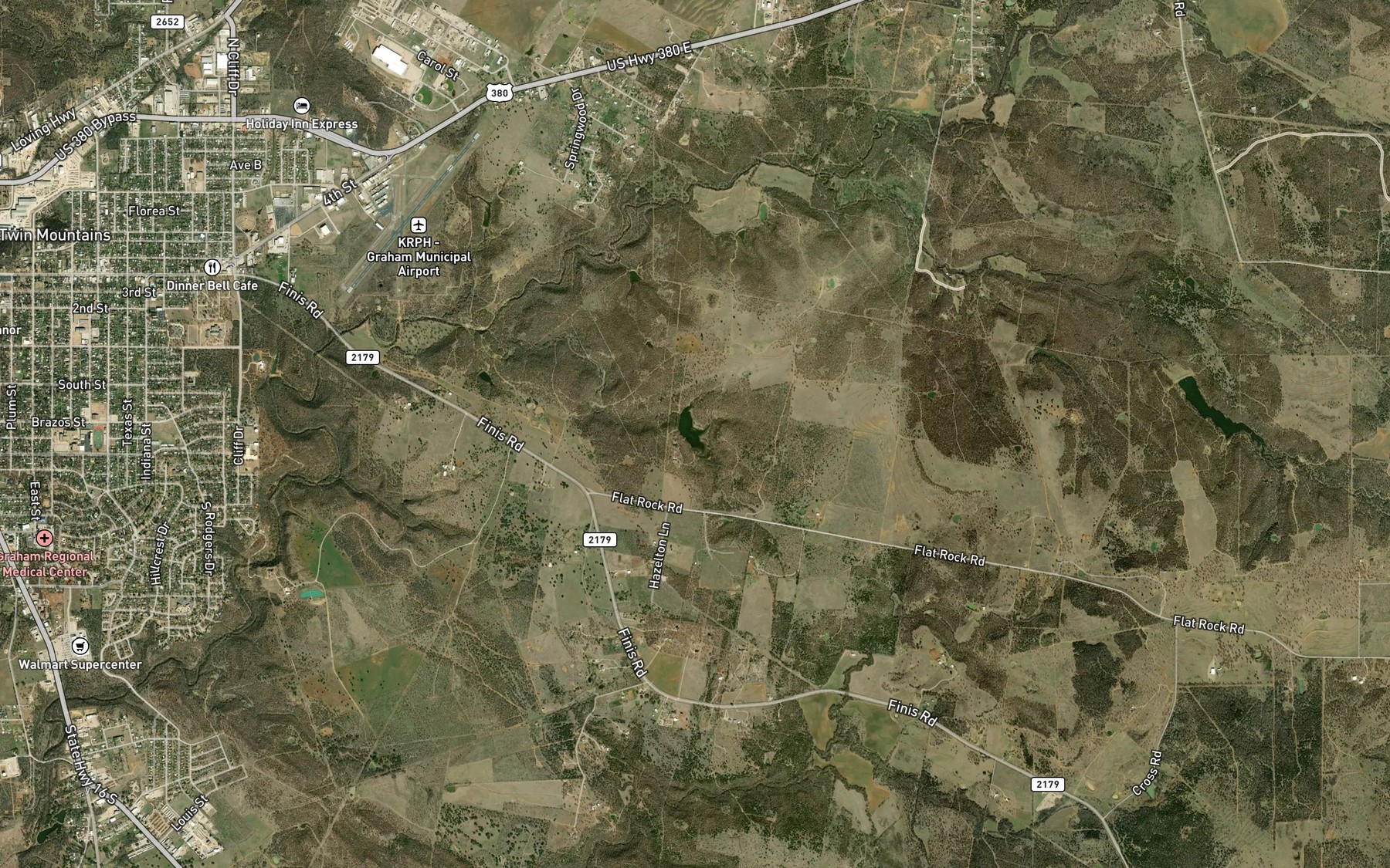 Satellite map of the Manning Vick Lake 1