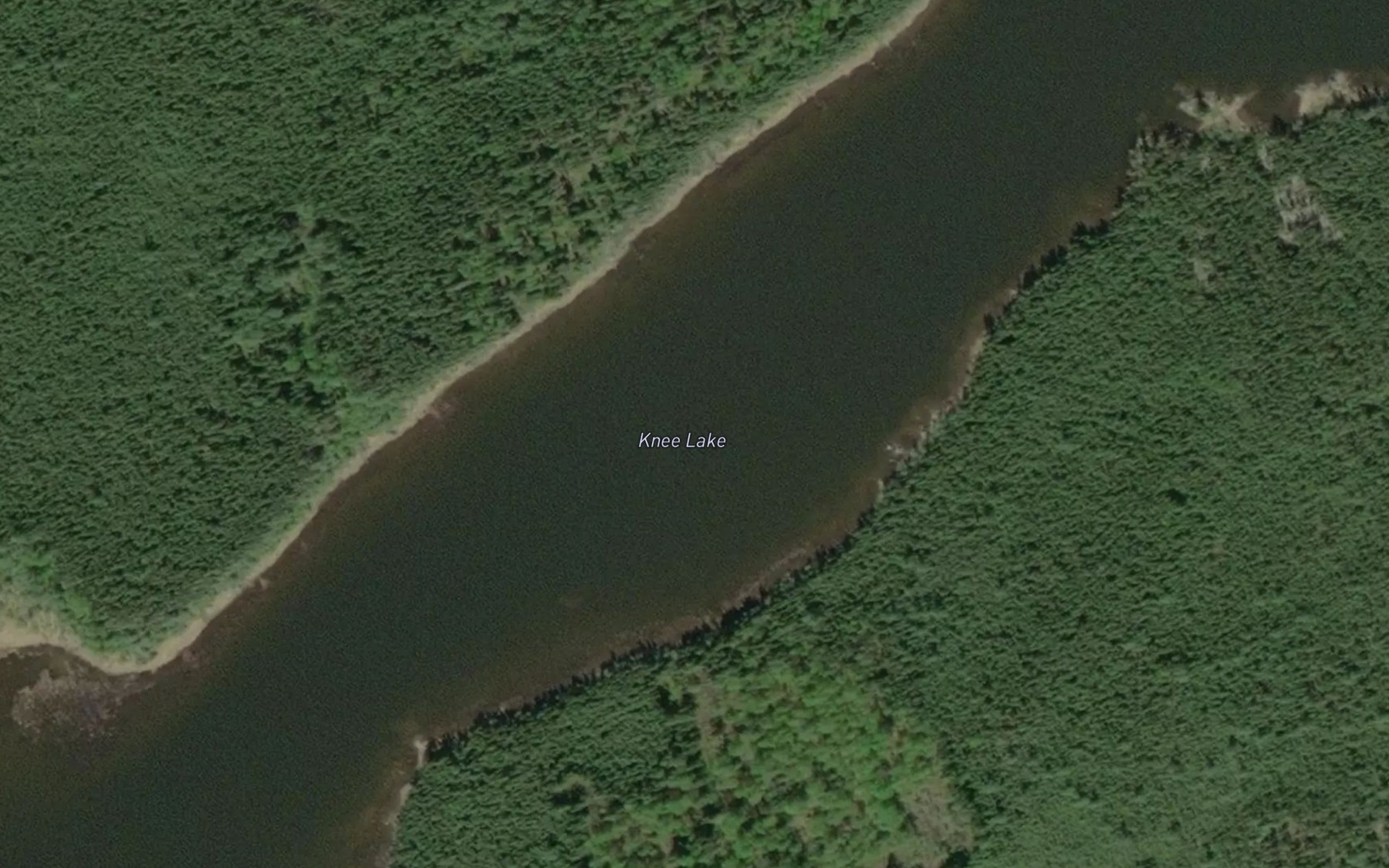 Satellite map of the Opapiskak Narrows