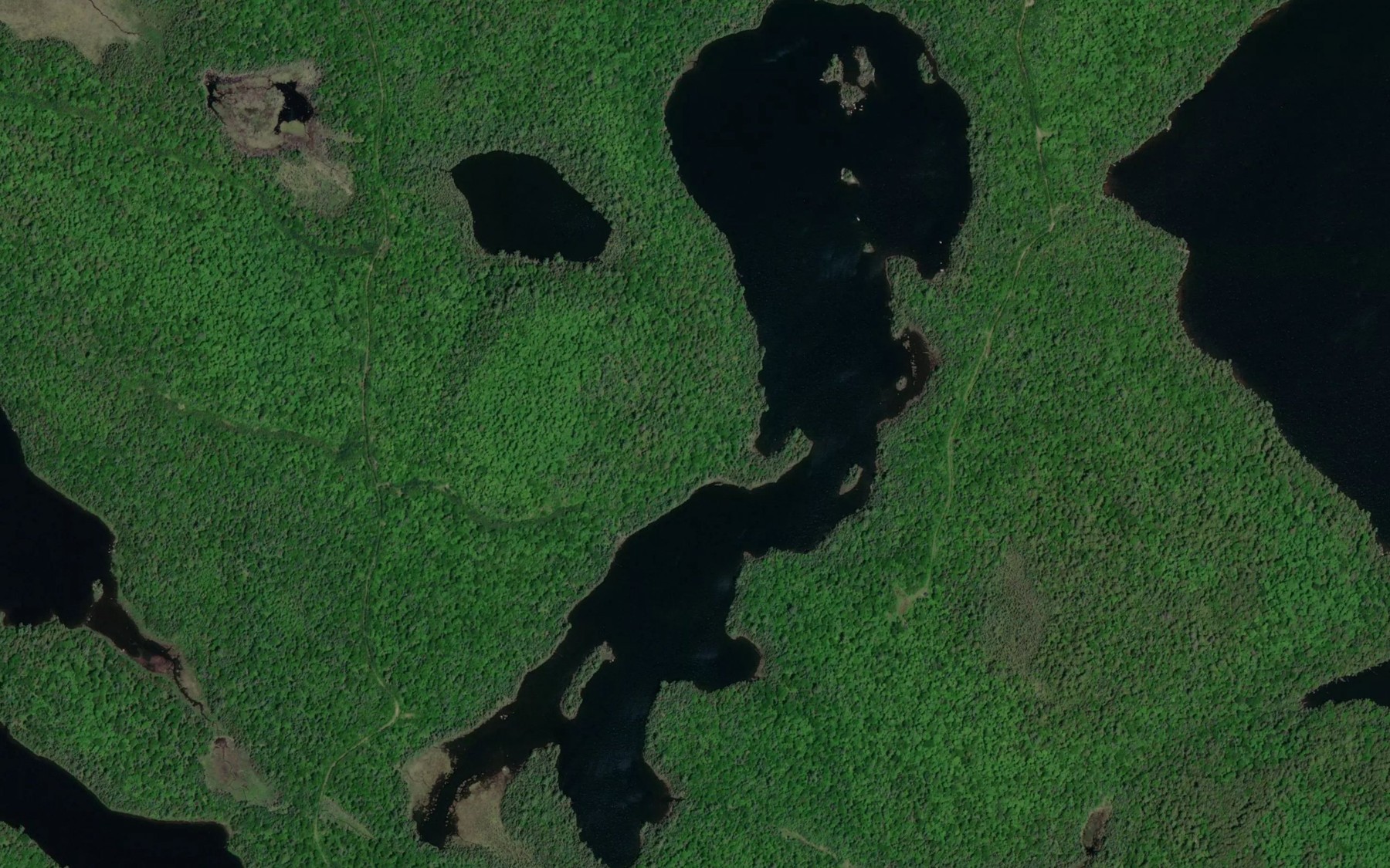 Satellite map of the Lac Crane
