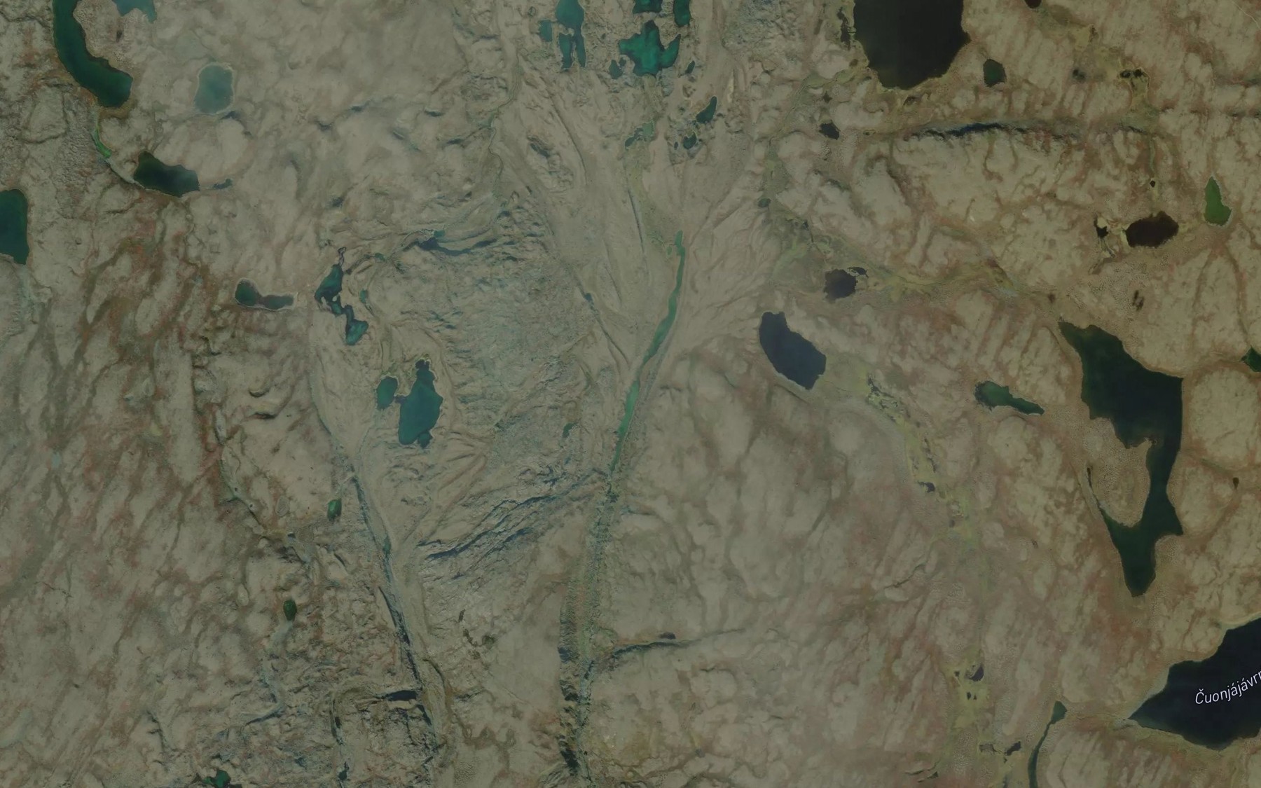 Satellite map of the Gabbatjakka