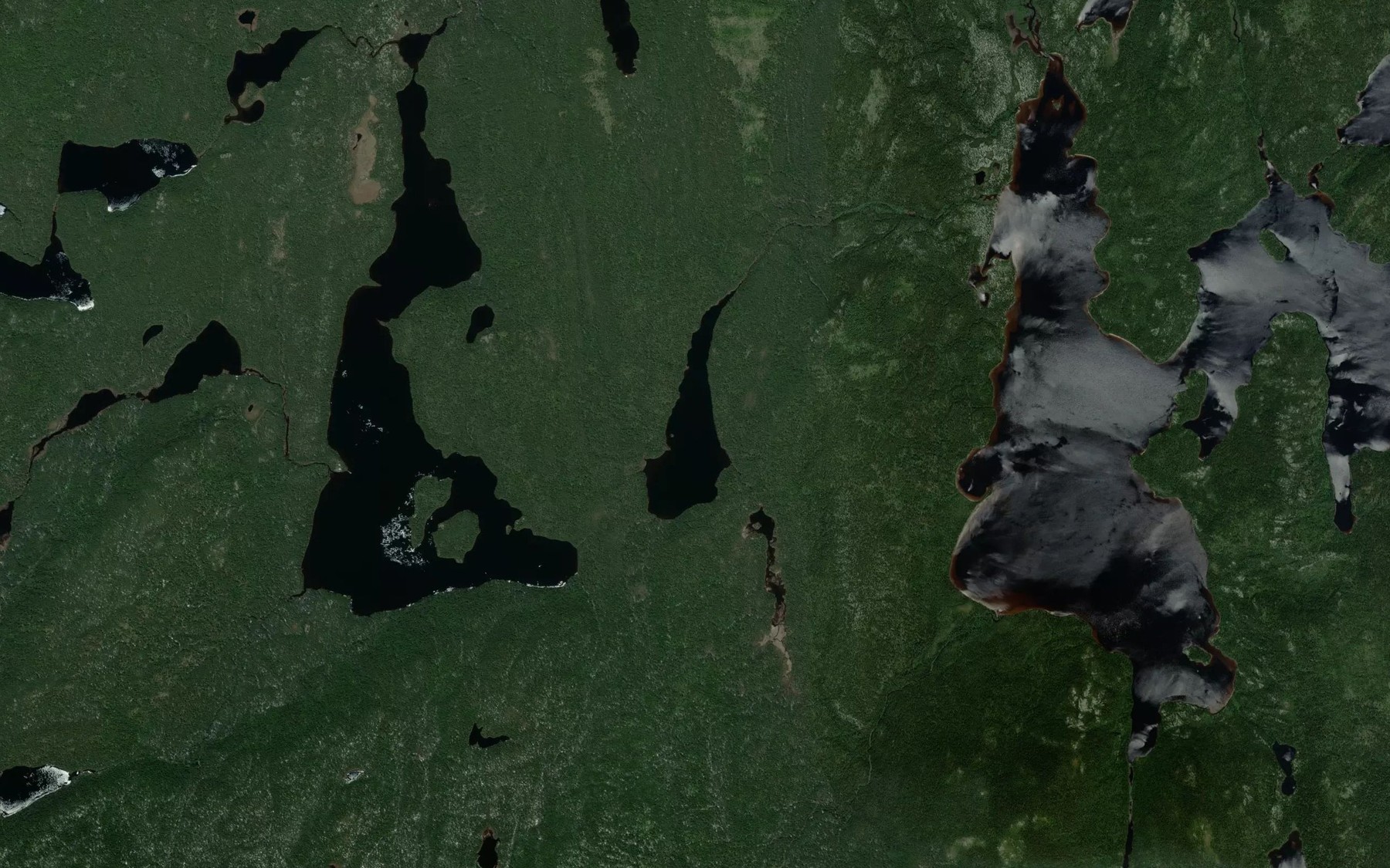 Satellite map of the Lac Poisson