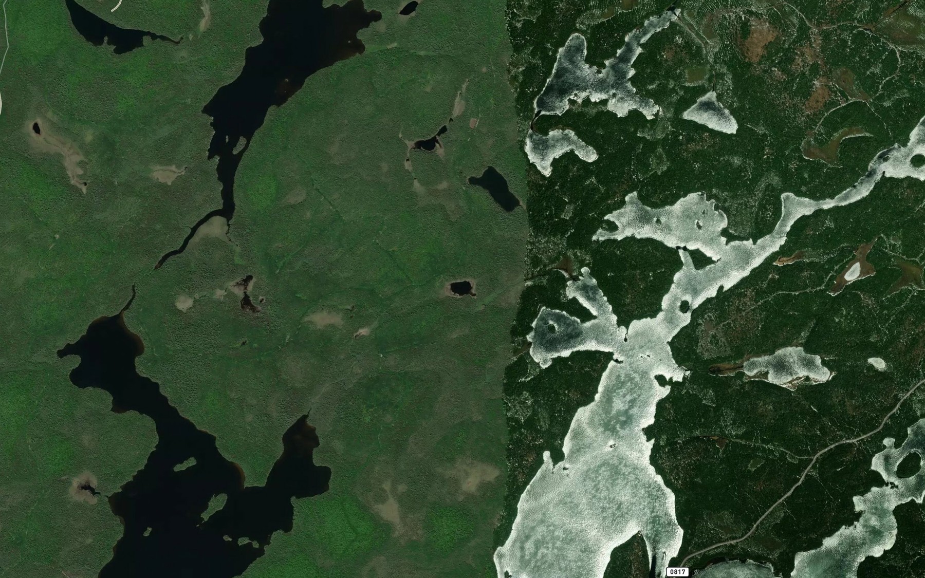 Satellite map of the Lac des Niveoles