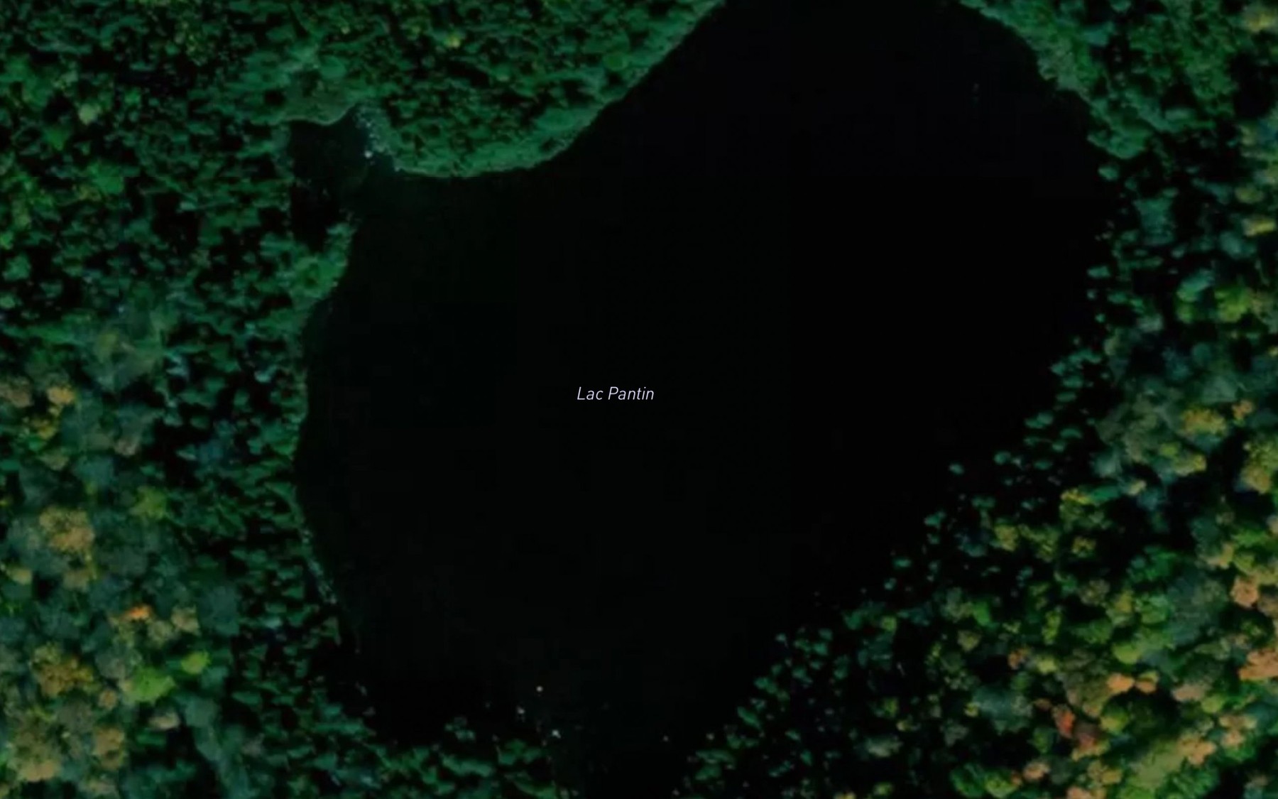 Satellite map of the Lac Pantin