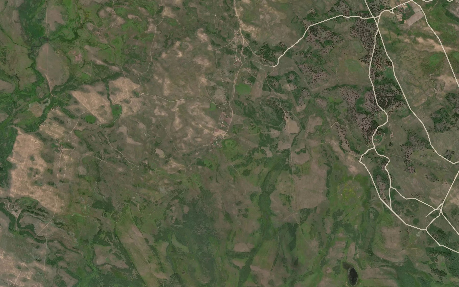 Satellite map of the Ozero Shengi-Nur