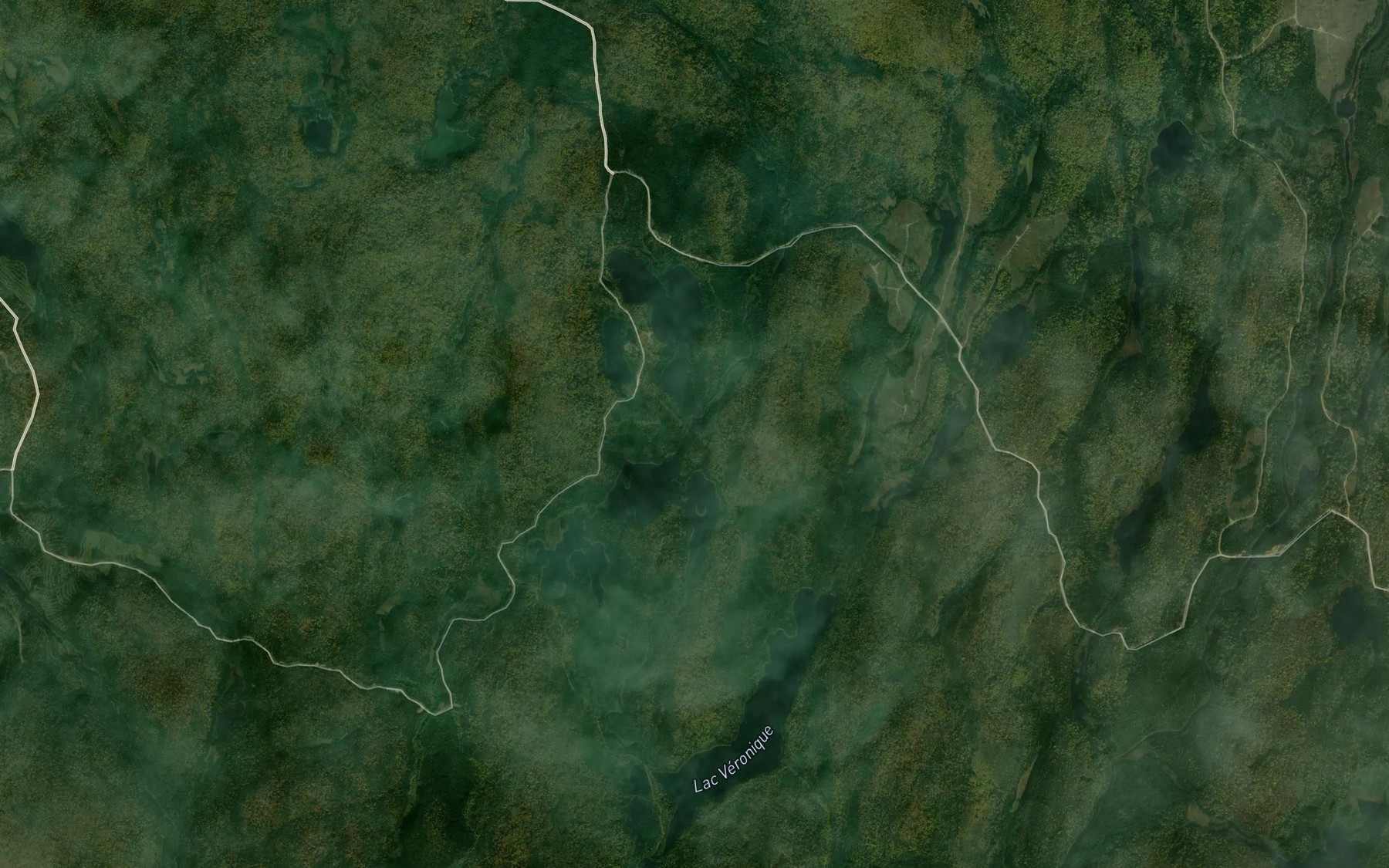 Satellite map of the Lac Brigitte