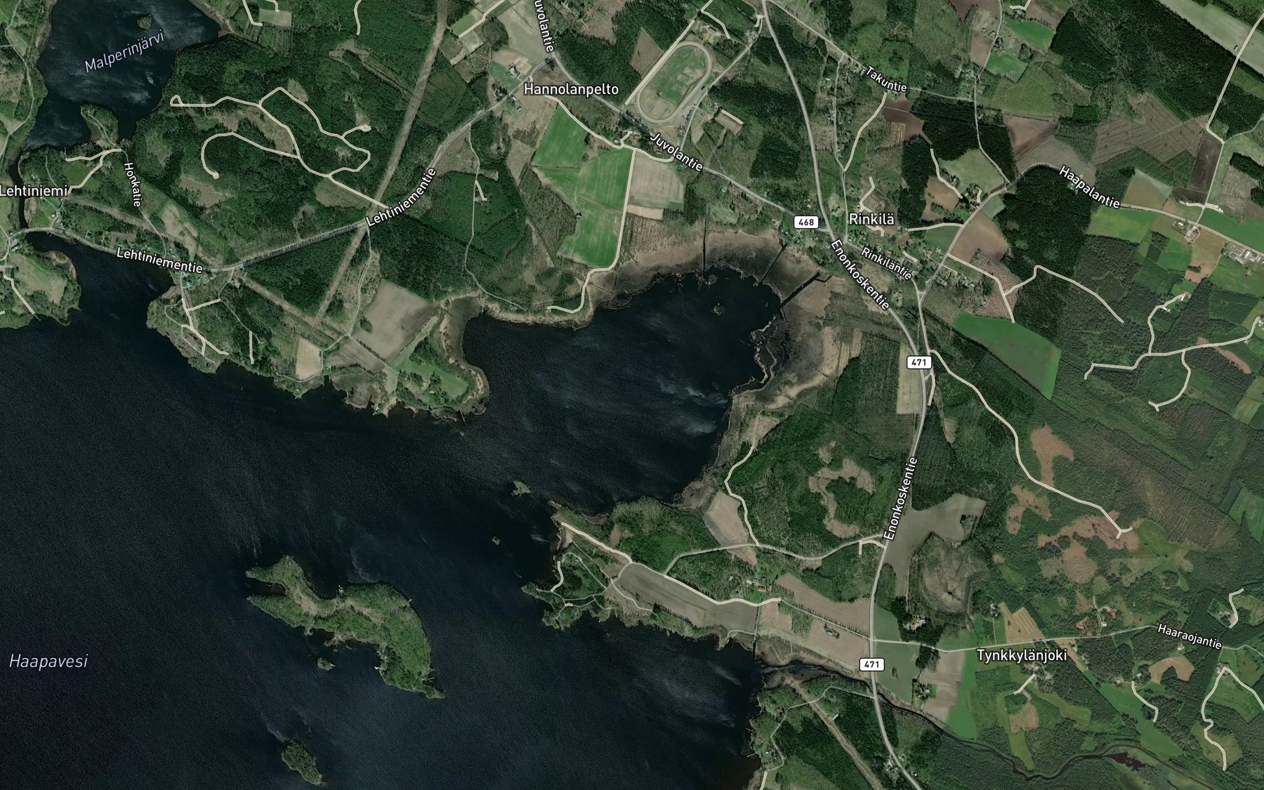 Satellite map of the Haapalahti