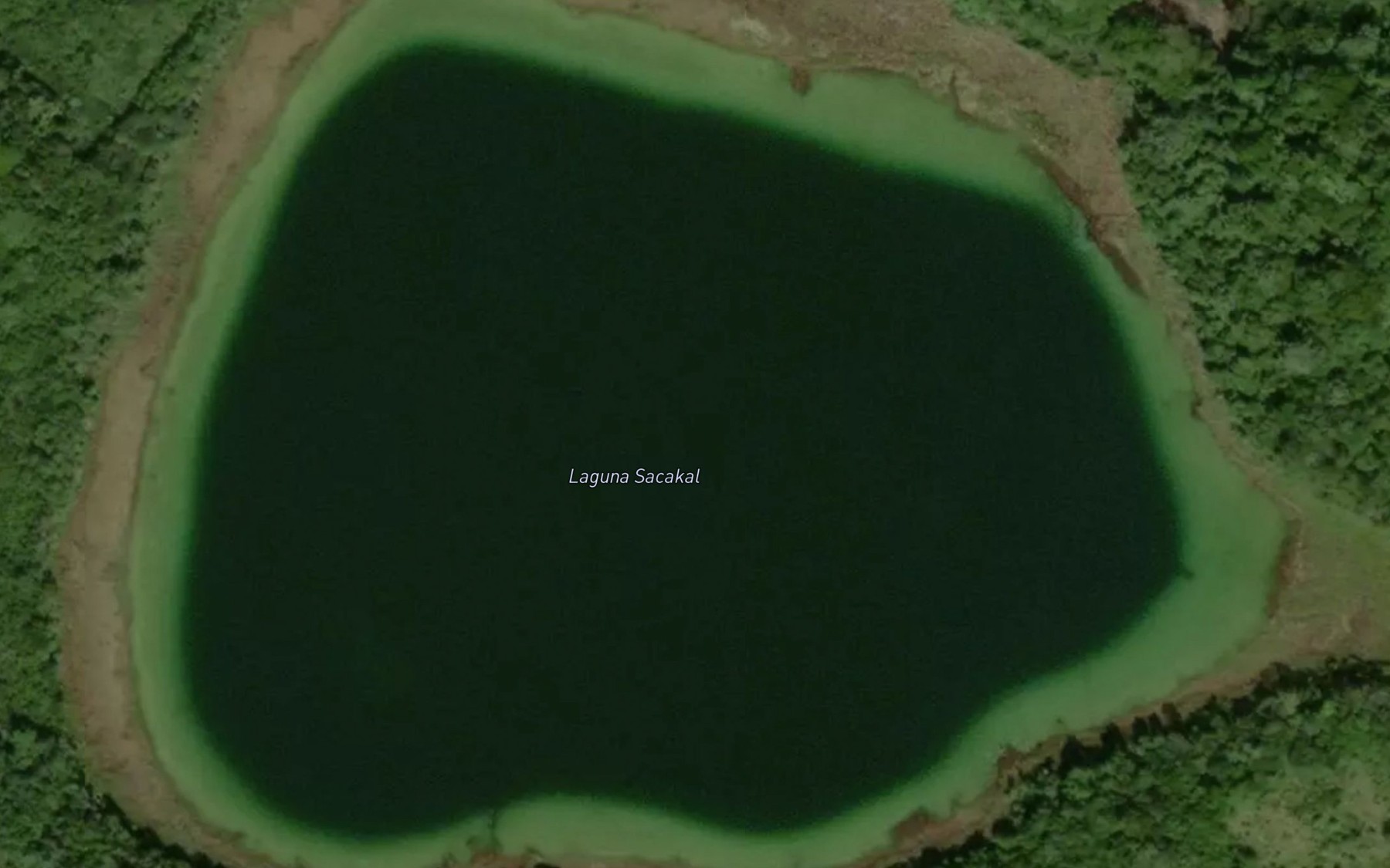 Satellite map of the Laguna Yaas
