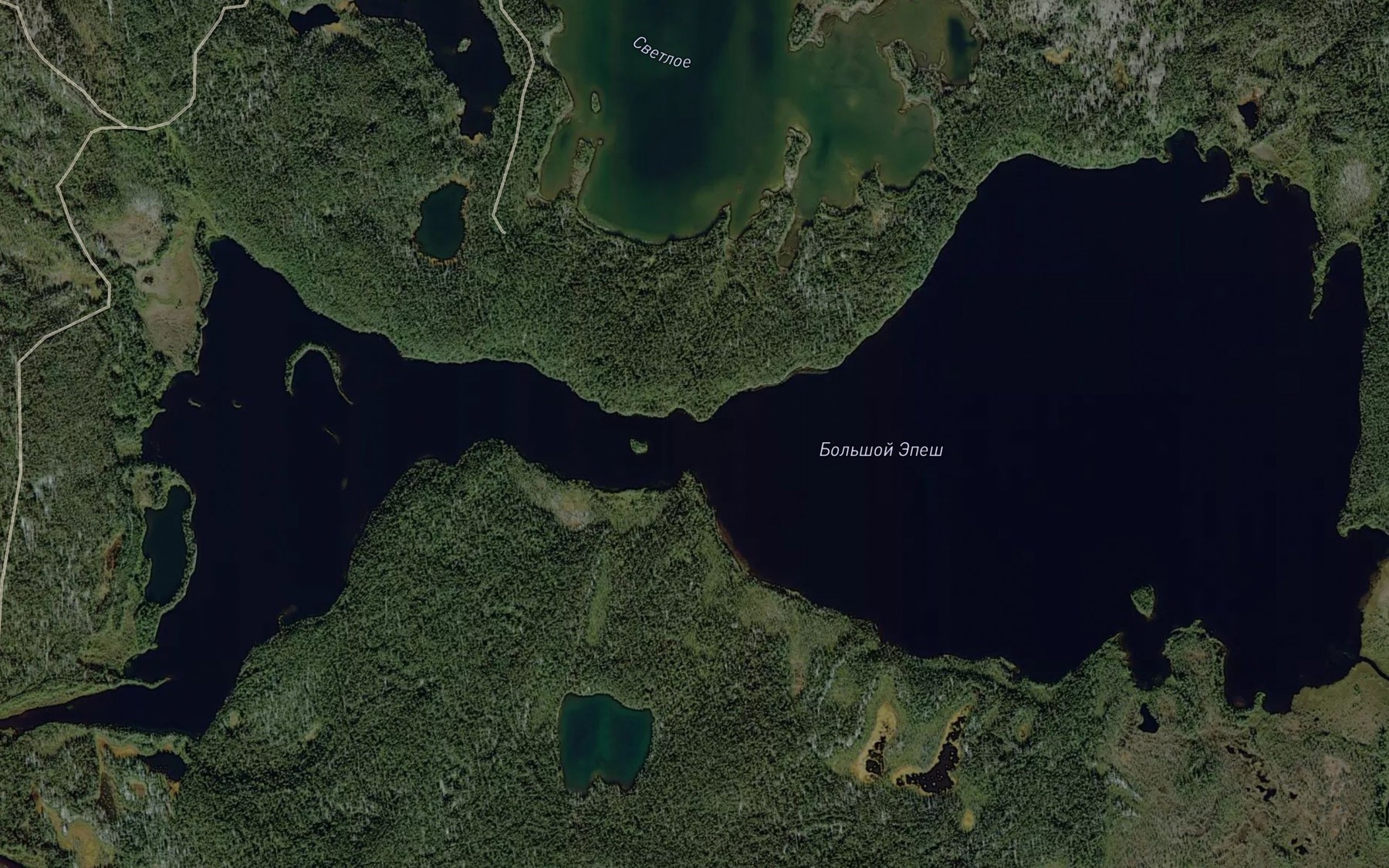 Satellite map of the Ozero Bol'shoy Epesh