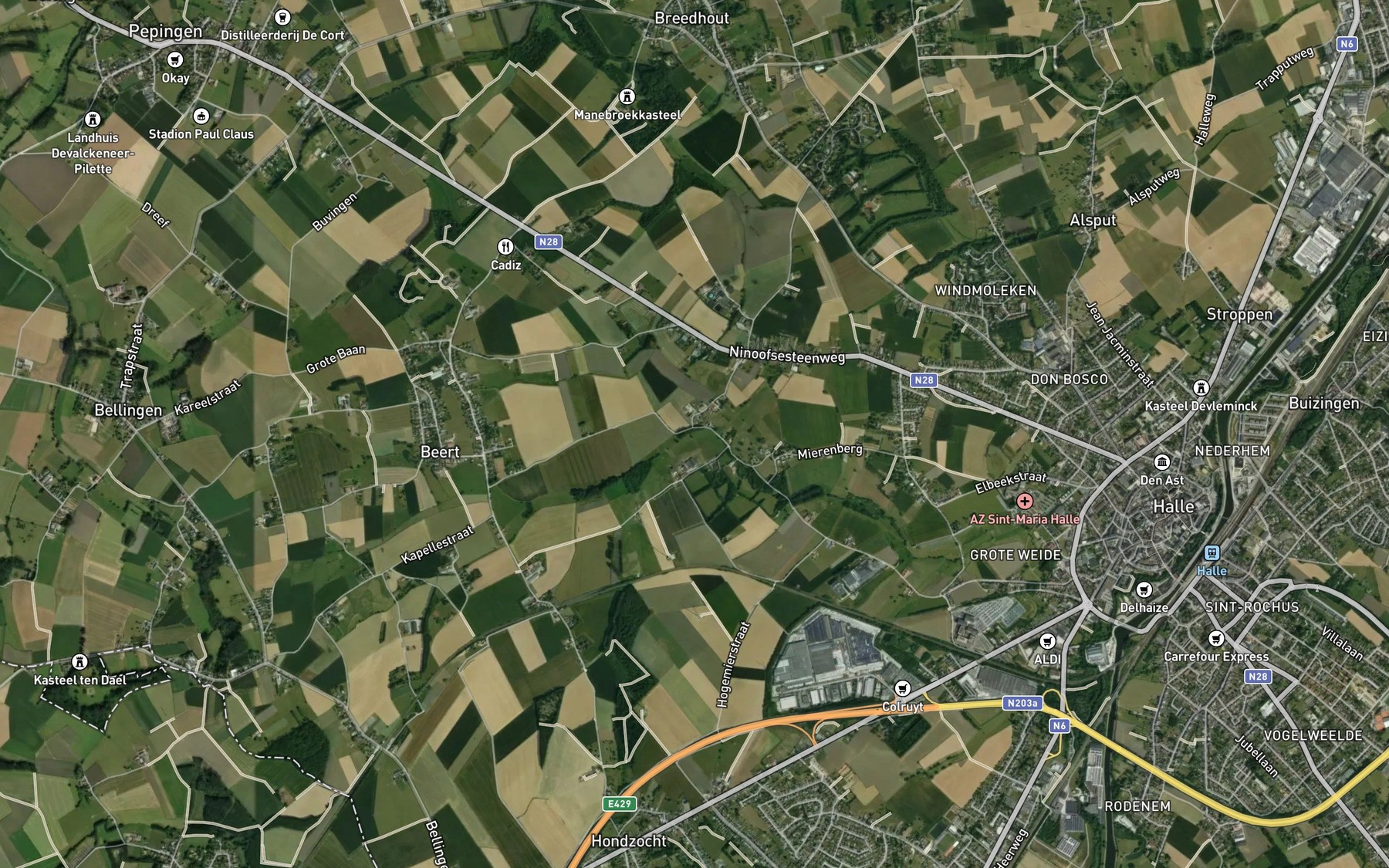 Satellite map of the Groeben Gracht