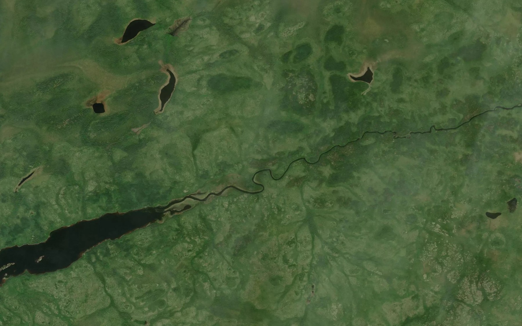 Satellite map of the McIntyre Creek