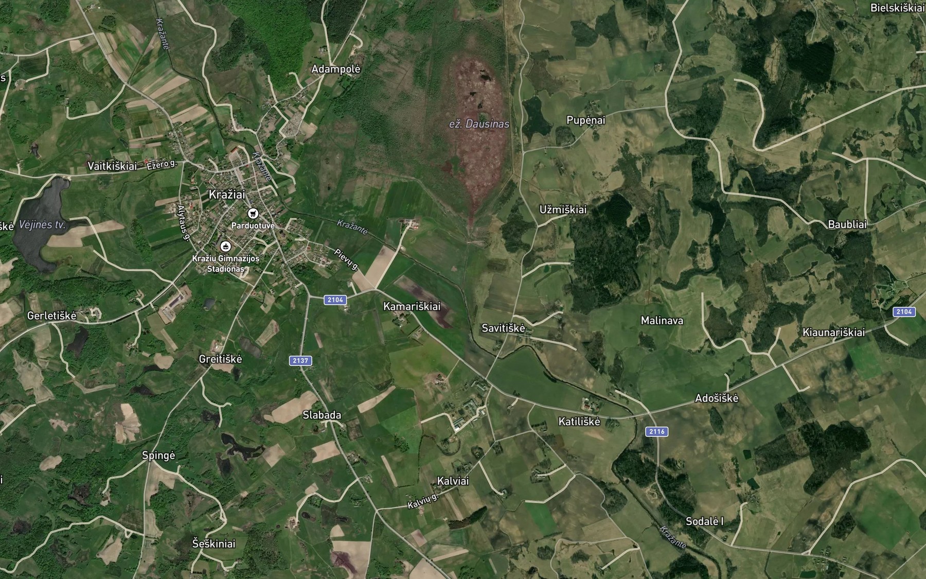Satellite map of the Obelyne