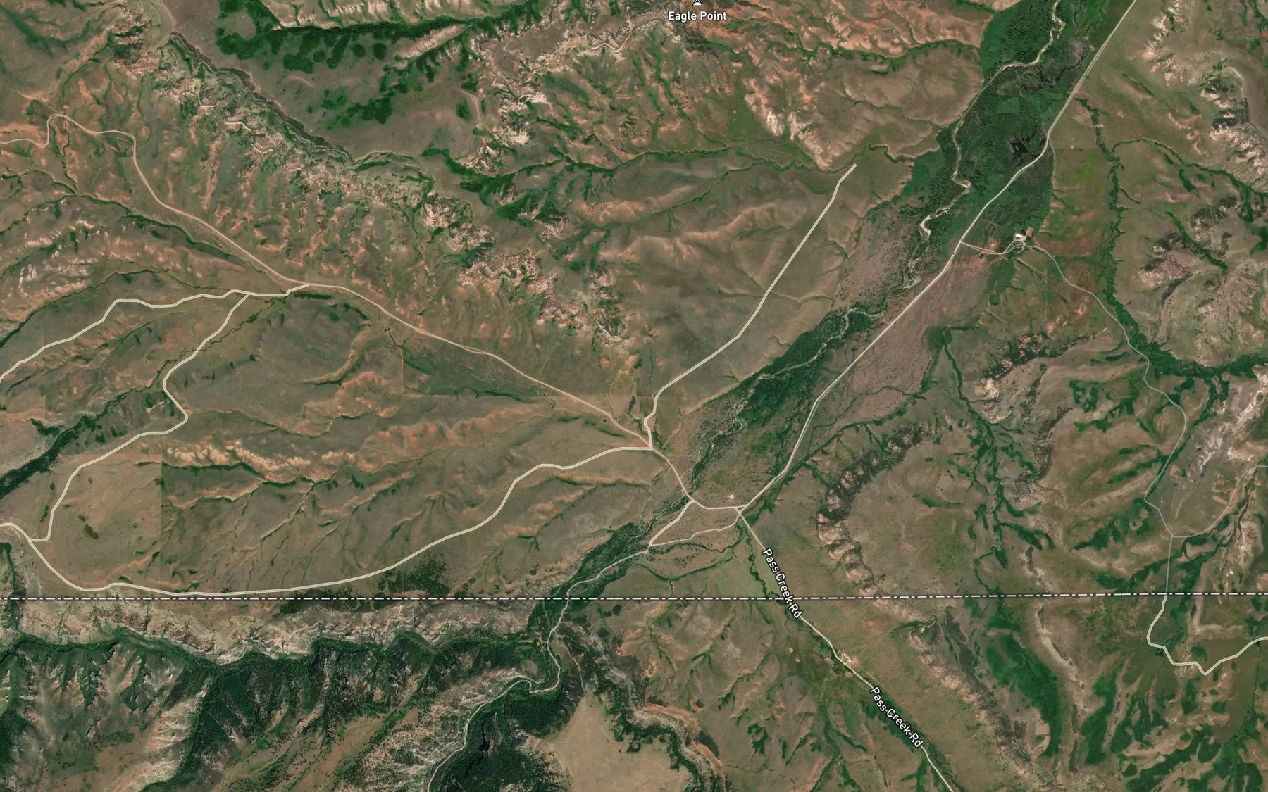 Satellite map of the Dipping Vat Spring