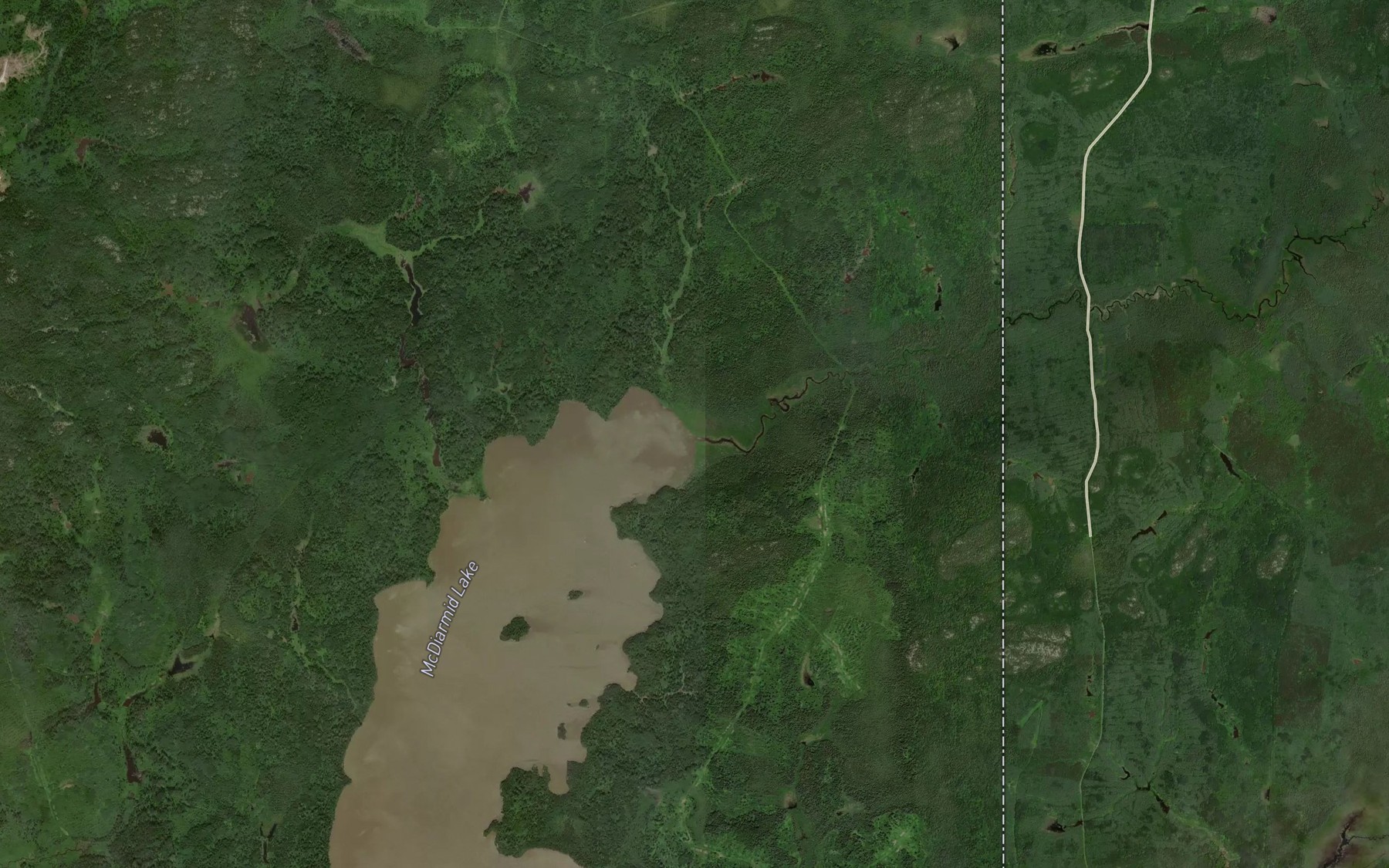 Satellite map of the Ruisseau Marriott