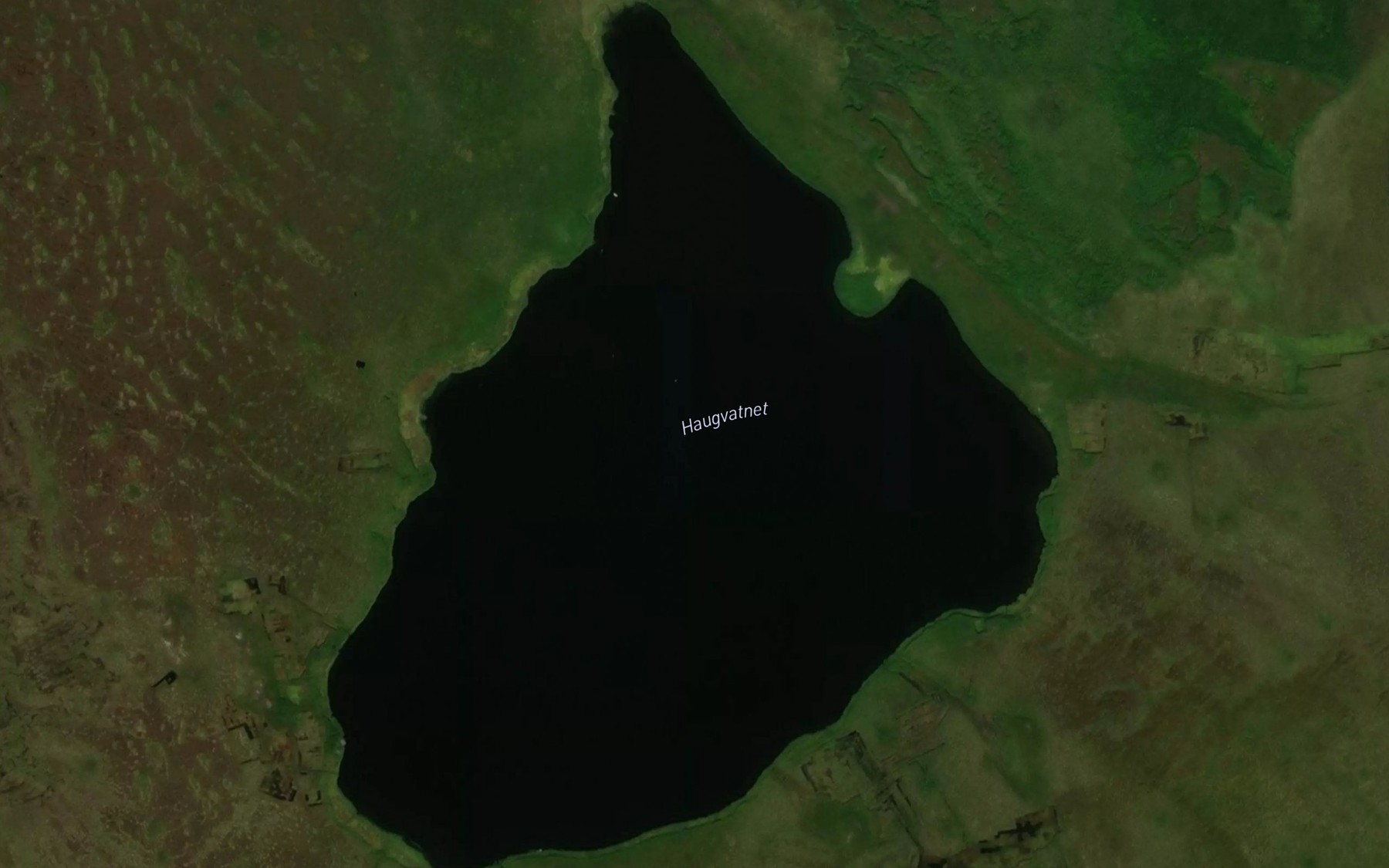 Satellite map of the Haugvatnet