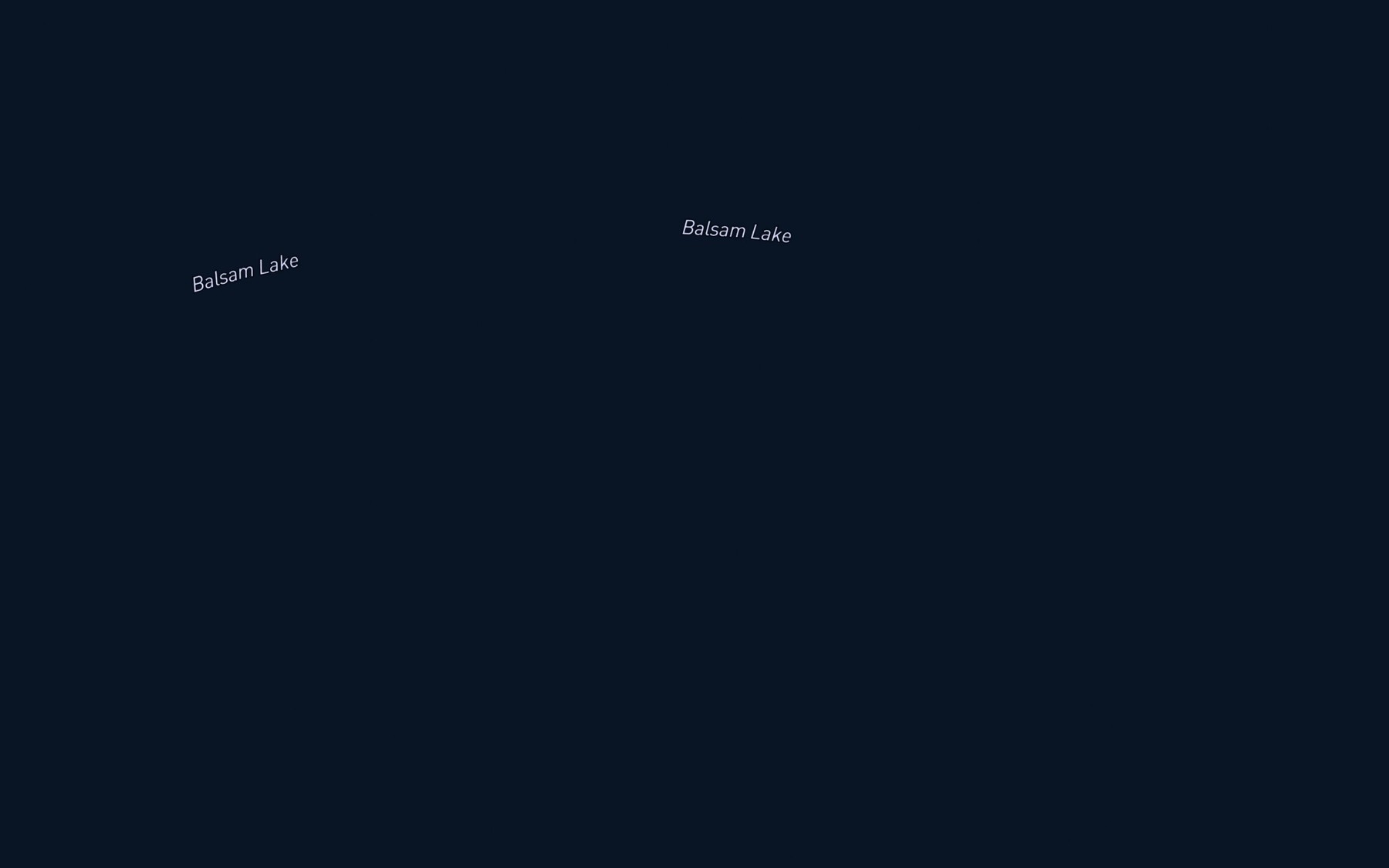 Satellite map of the Balsam Lake