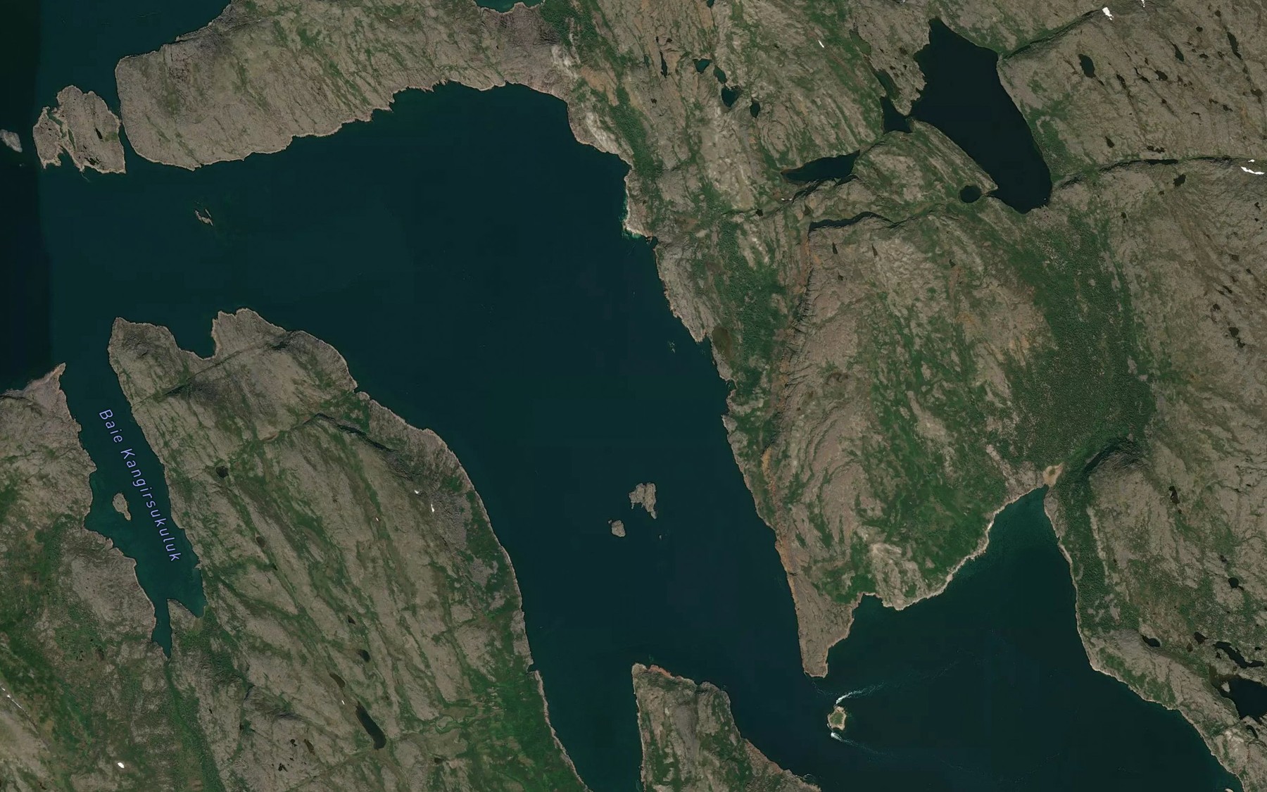 Satellite map of the Riviere Baudan