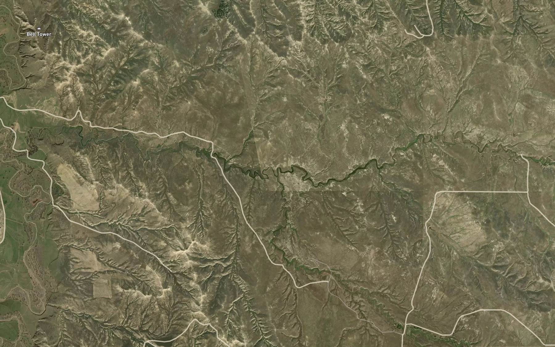 Satellite map of the South Fork Wright Creek