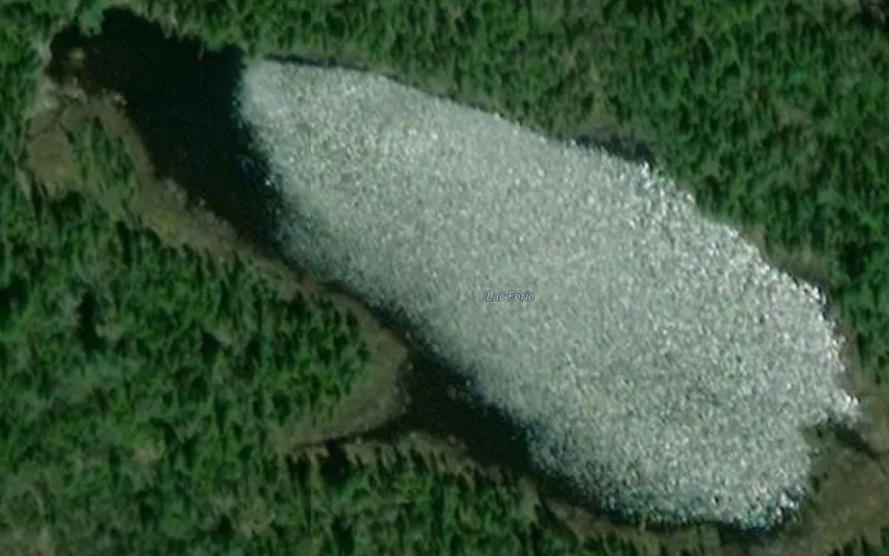 Satellite map of the Lac Ferie