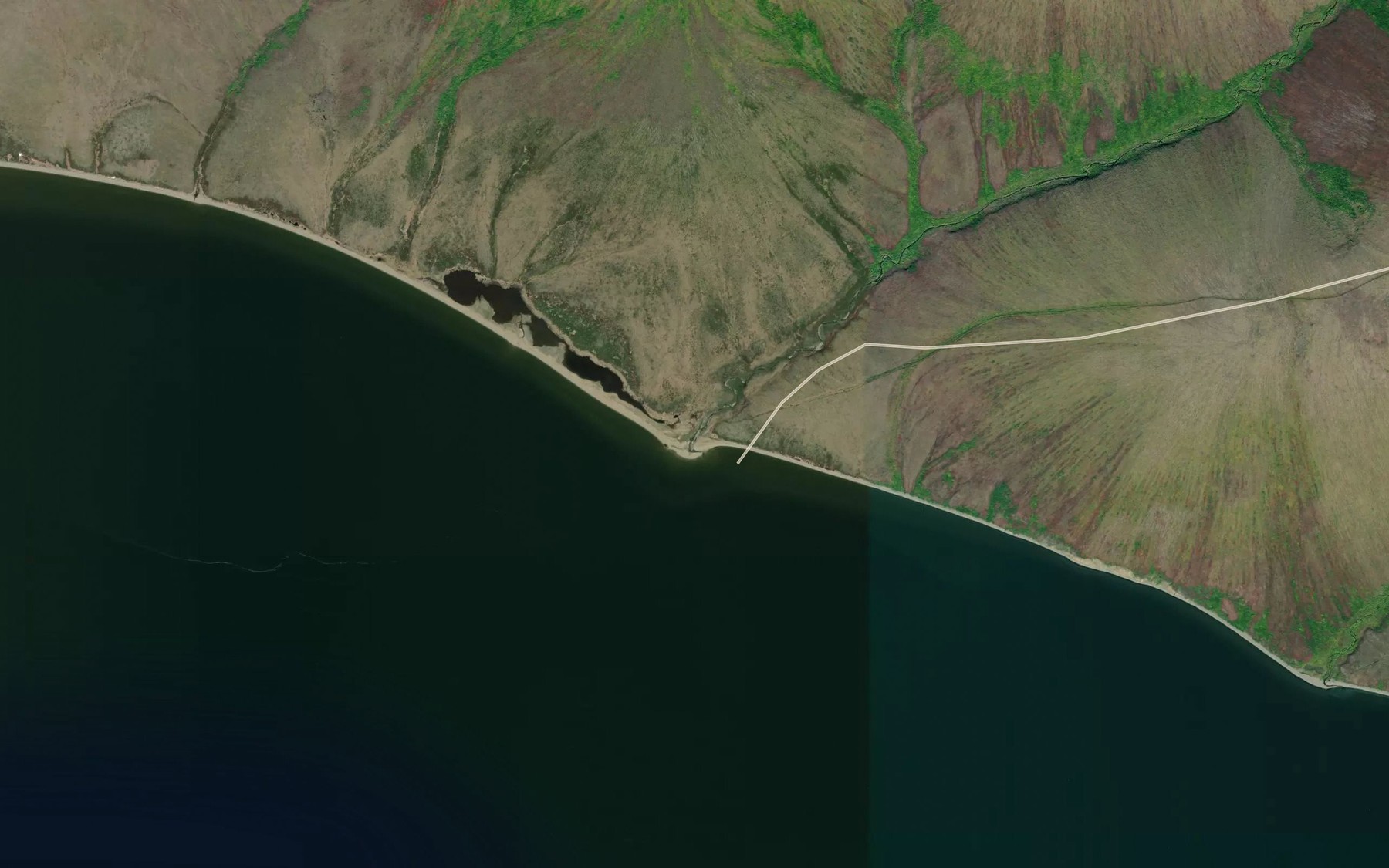 Satellite map of the Moonlight Creek