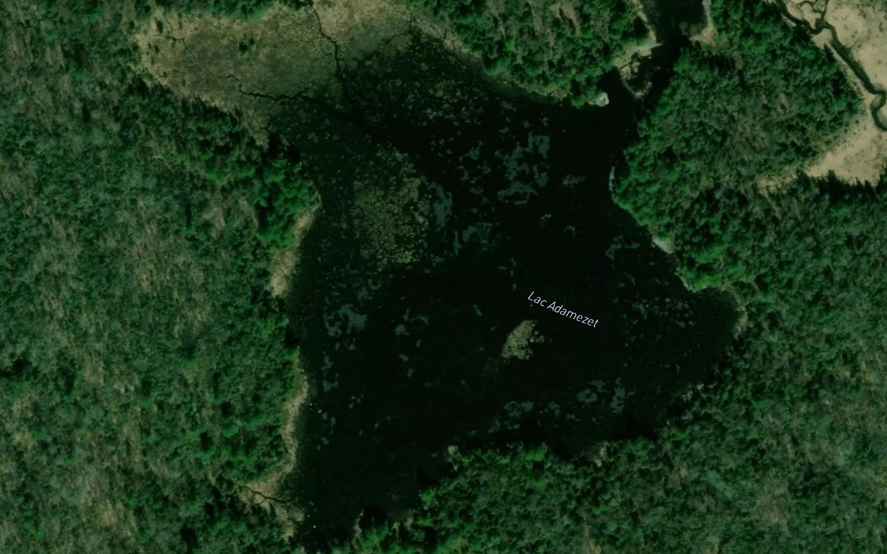 Satellite map of the Lac Adamezet