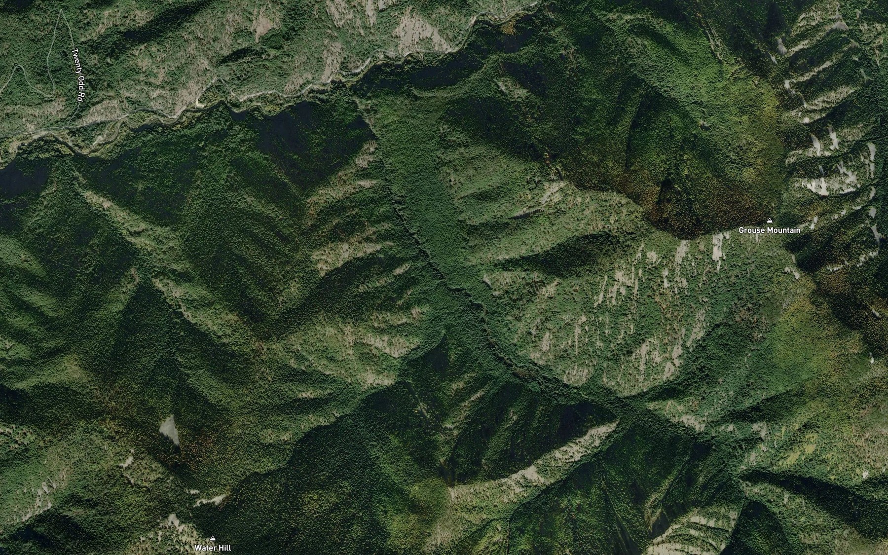 Satellite map of the West Fork Cataract Creek