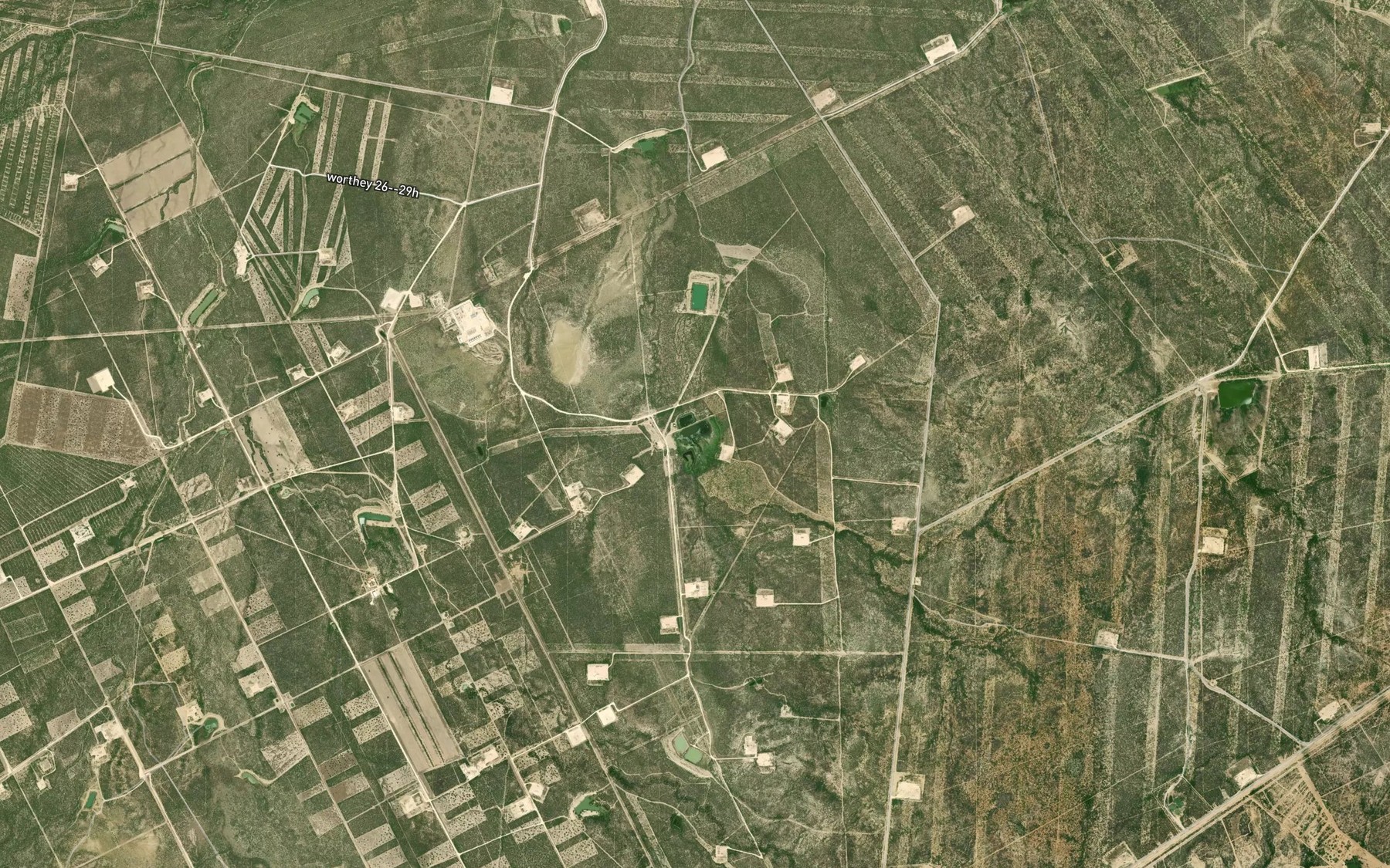 Satellite map of the Tiller Lake