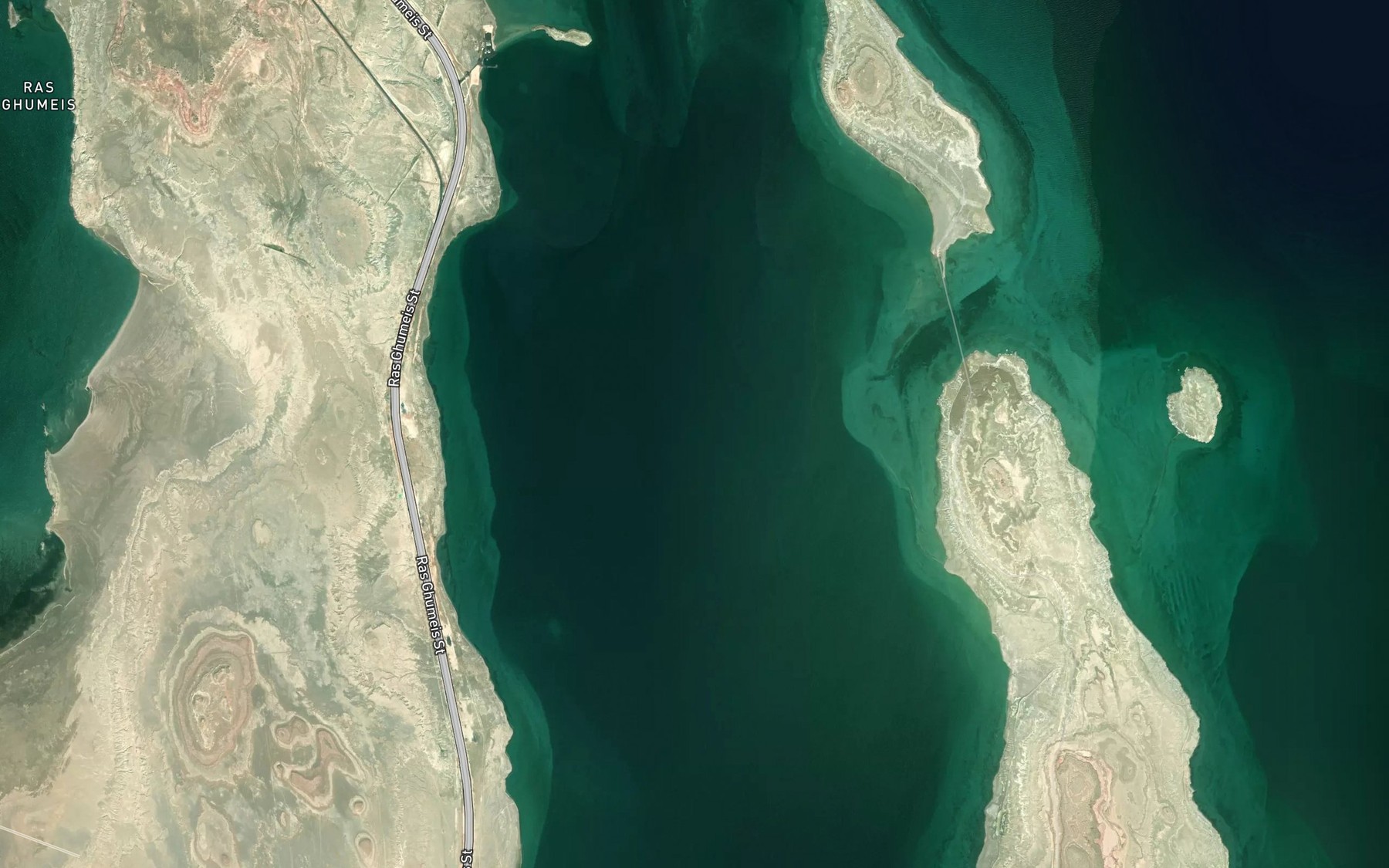Satellite map of the Dawhat Tallab