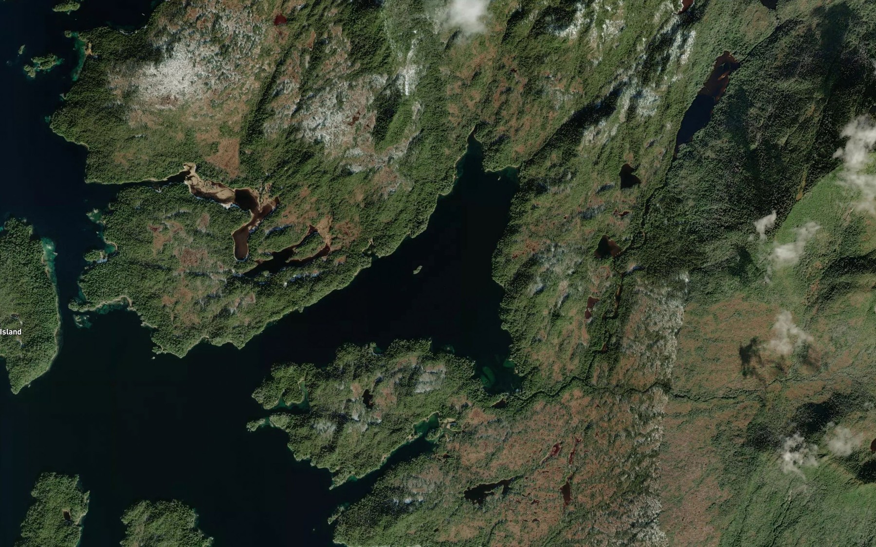 Satellite map of the Big Bay