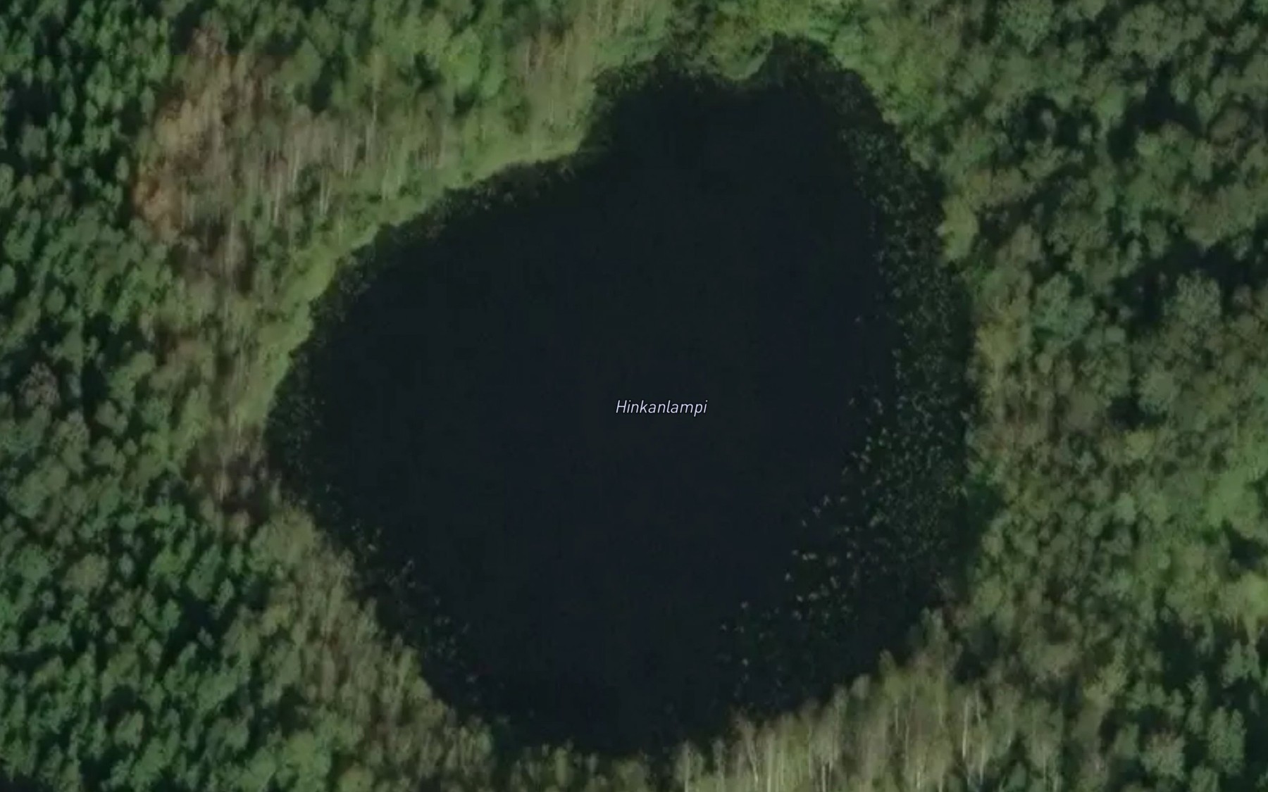 Satellite map of the Hinkanlampi