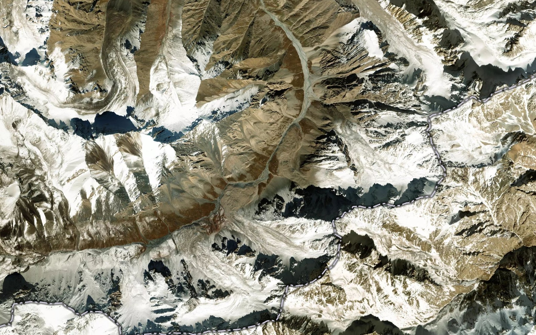 Satellite map of the Sary-Jaz