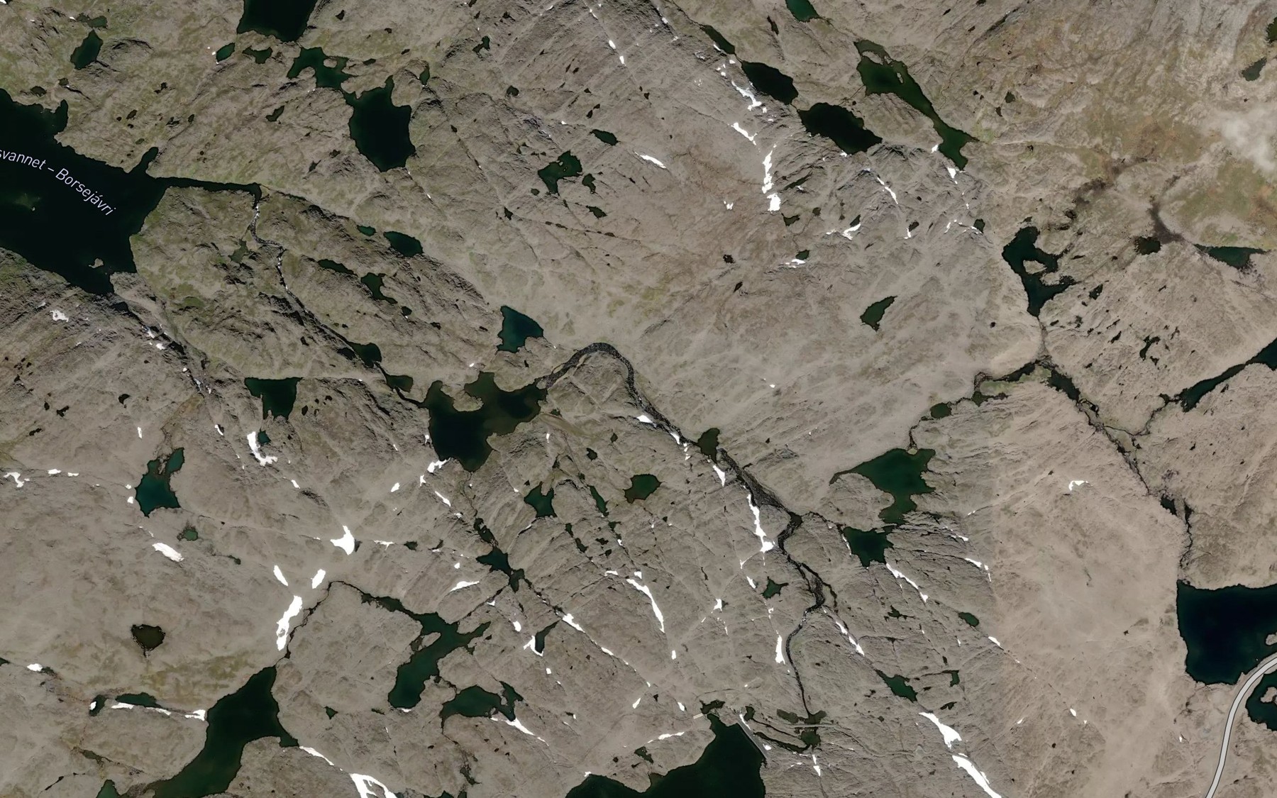 Satellite map of the Sarvesjakka