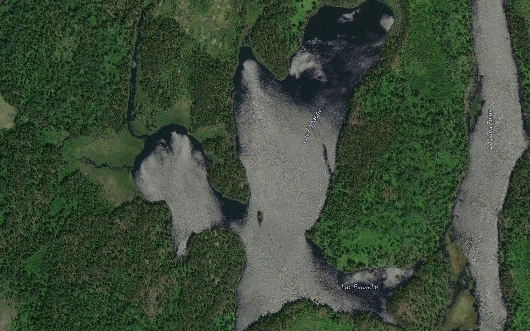 Satellite map of the Lac Panache