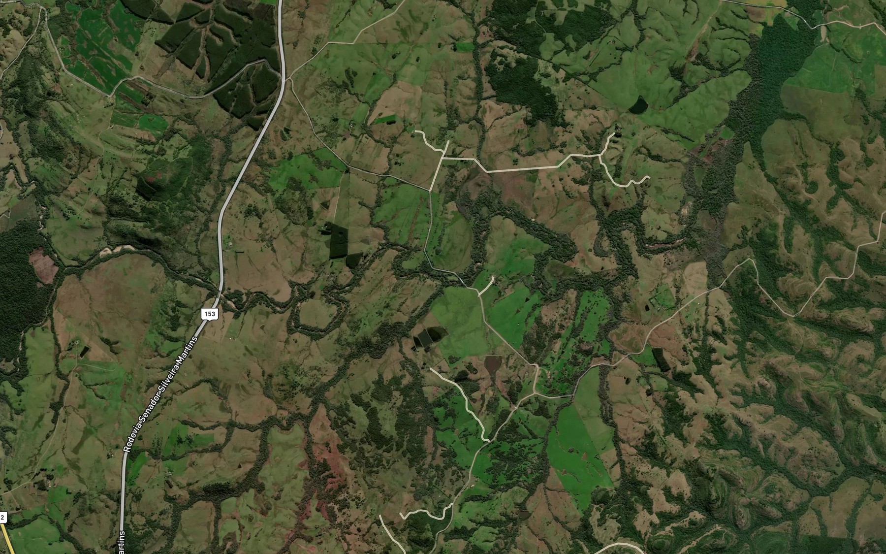 Satellite map of the Arroio Irapuazinho