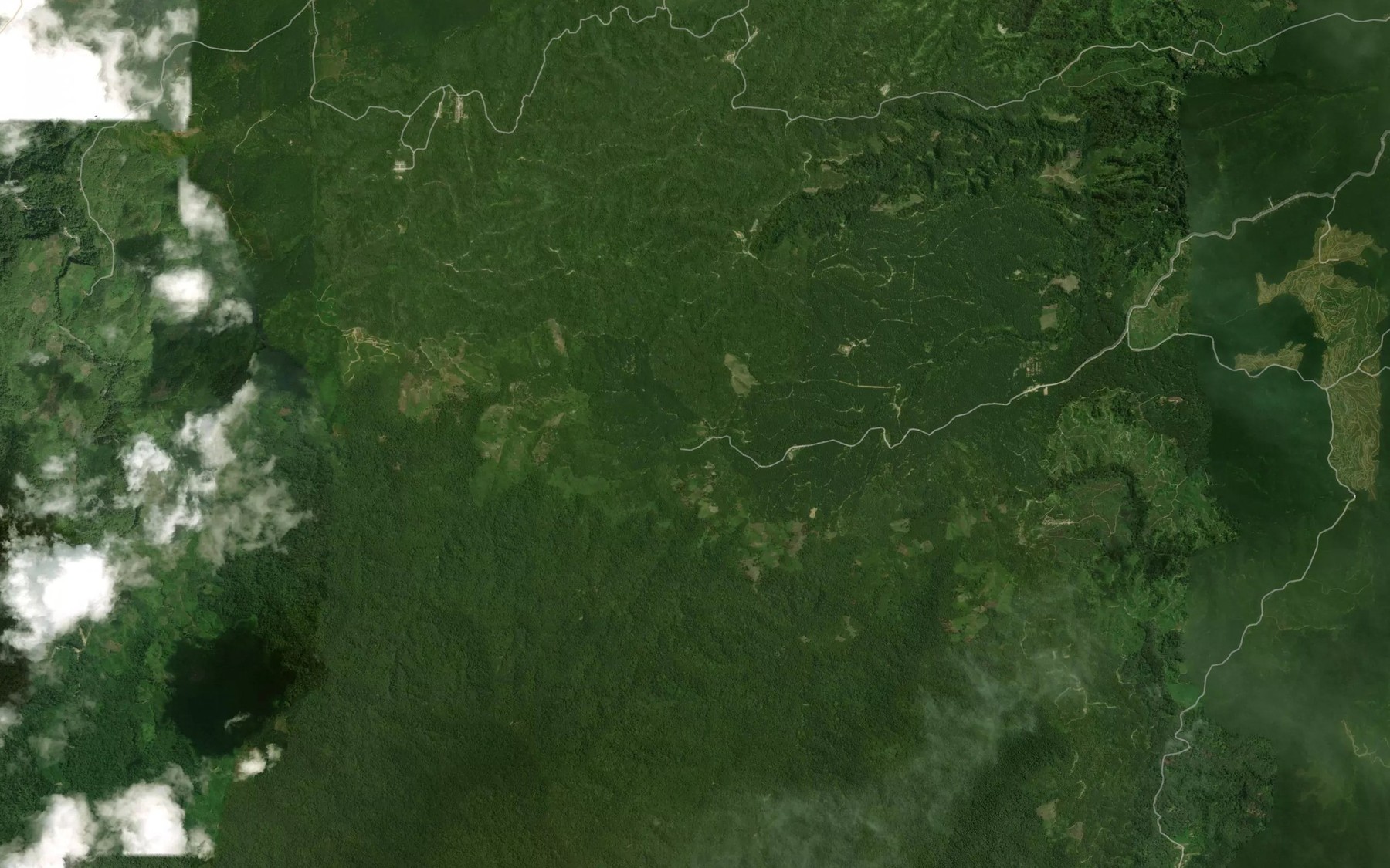 Satellite map of the Aek Tatun
