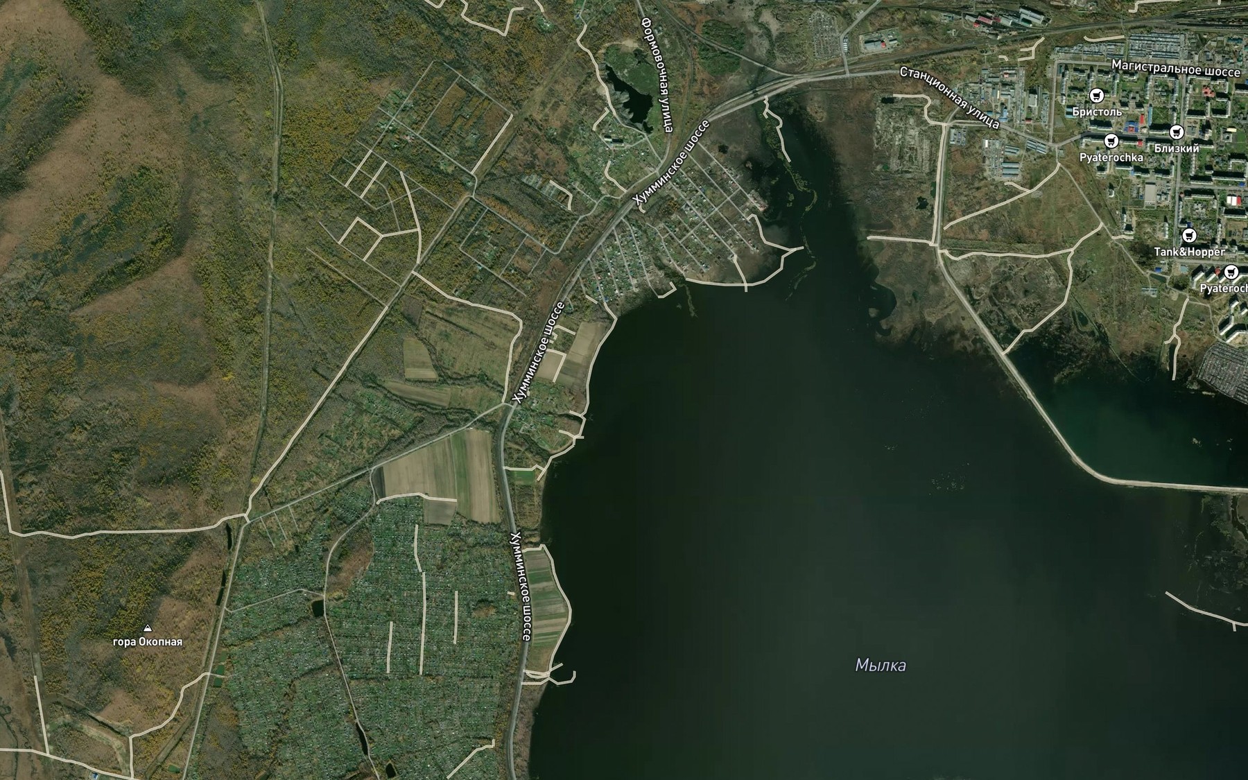 Satellite map of the Malaya Kapsol'