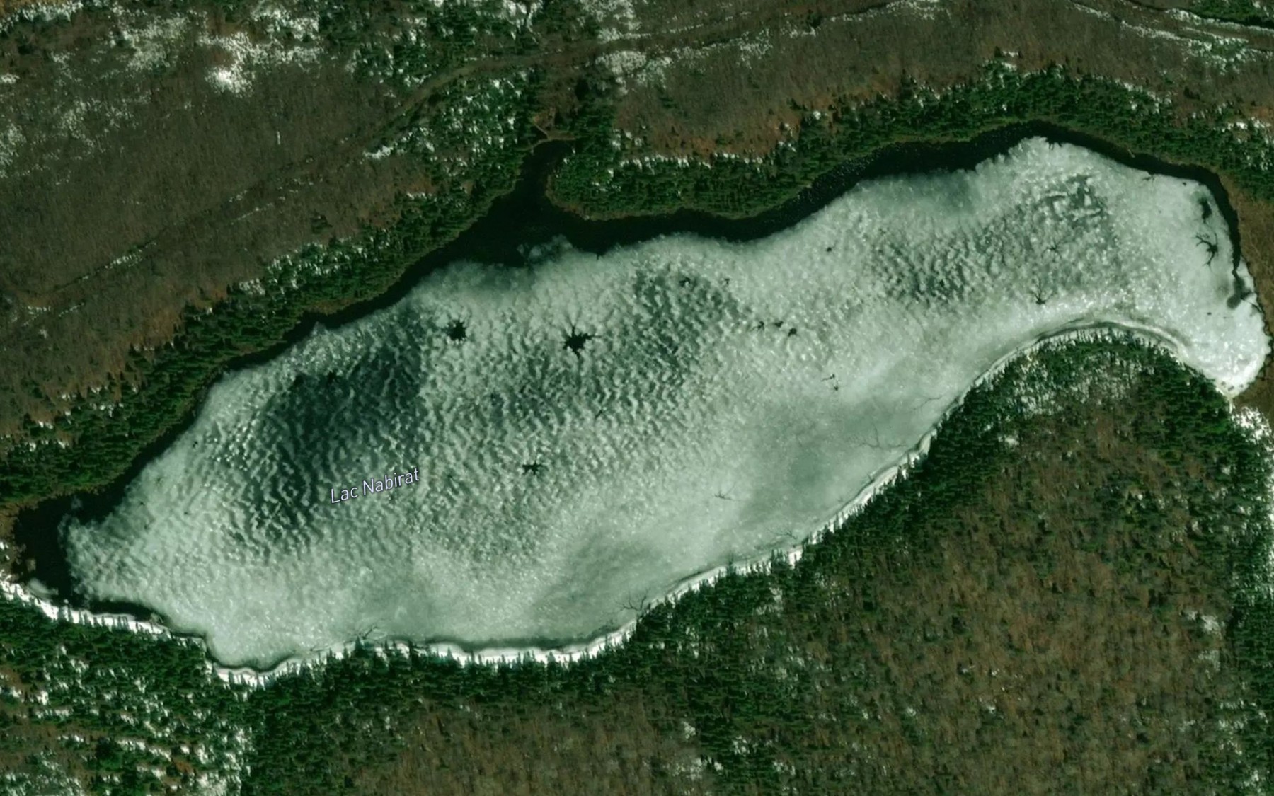 Satellite map of the Lac Nabirat