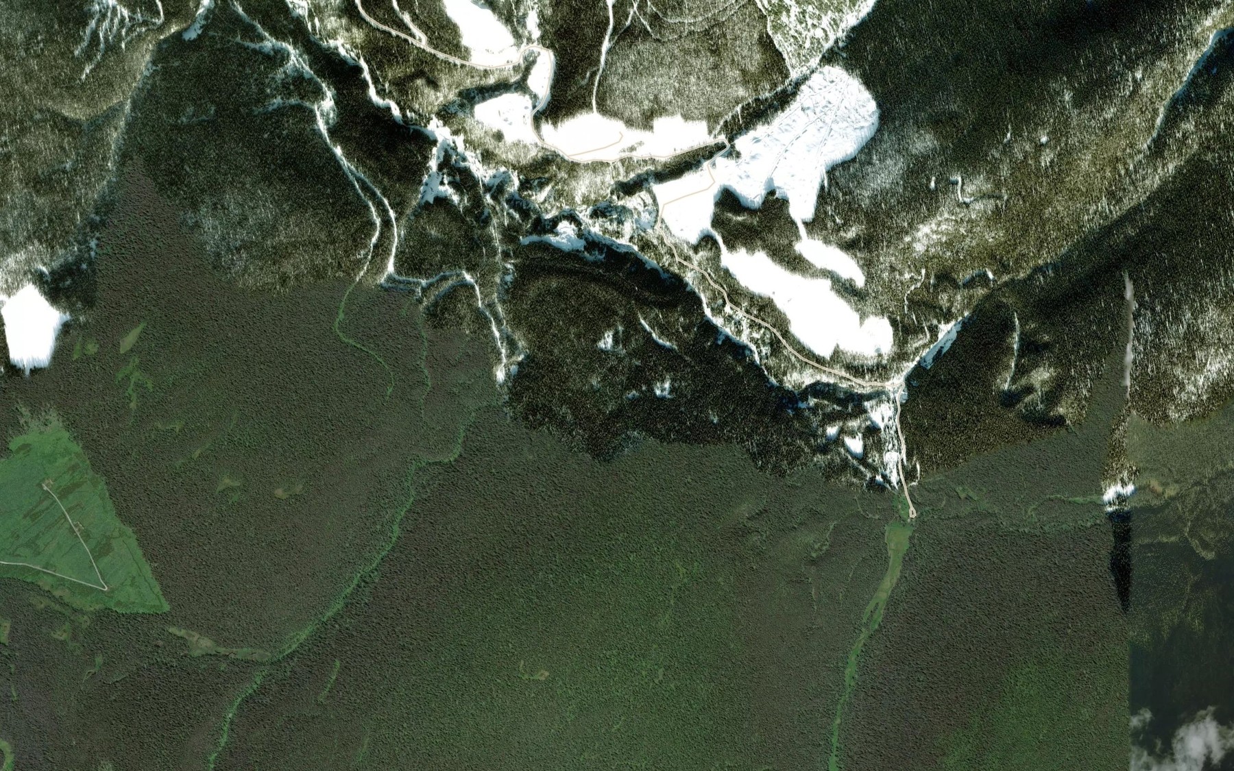 Satellite map of the Amador Creek