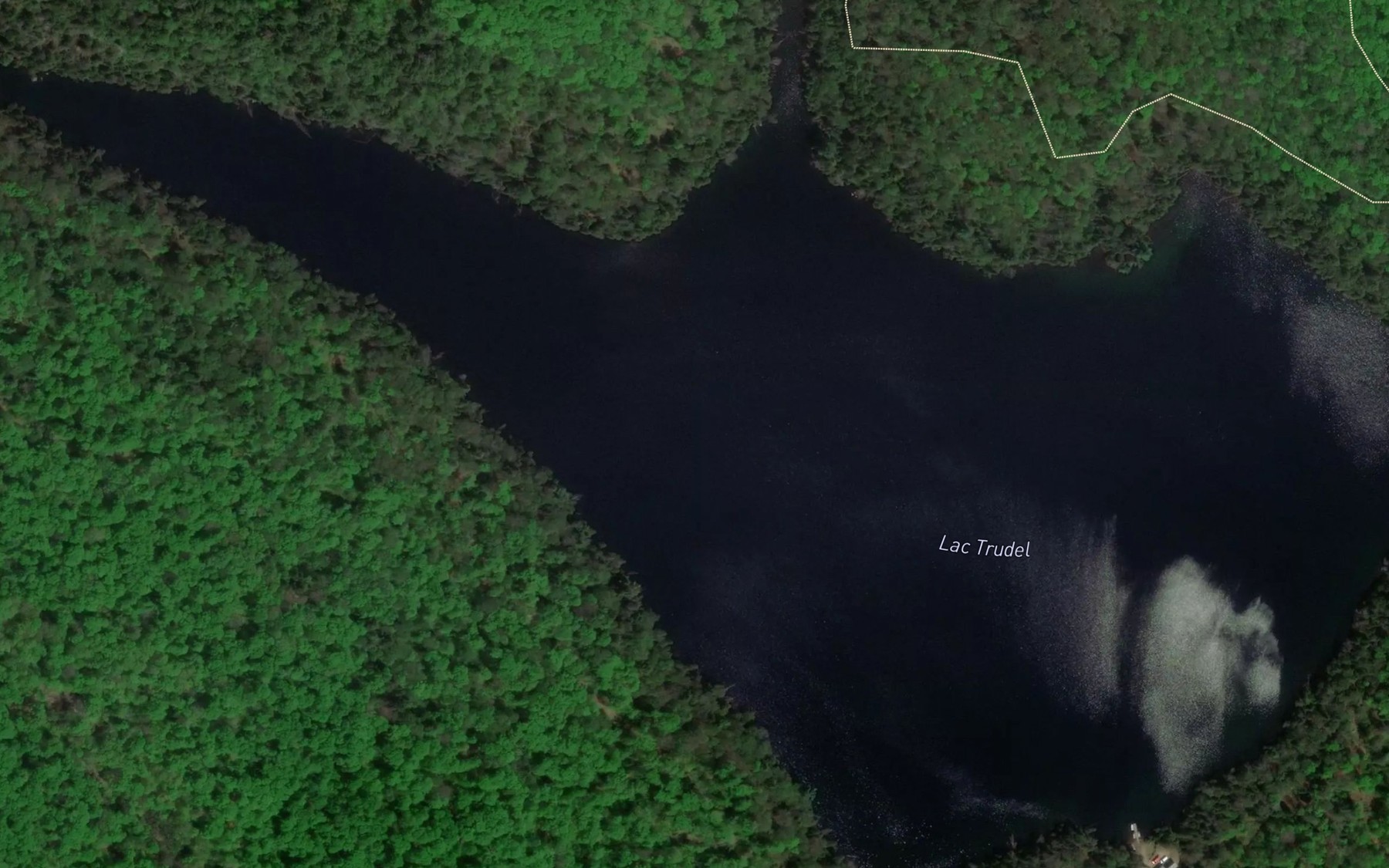Satellite map of the Lac Trudel