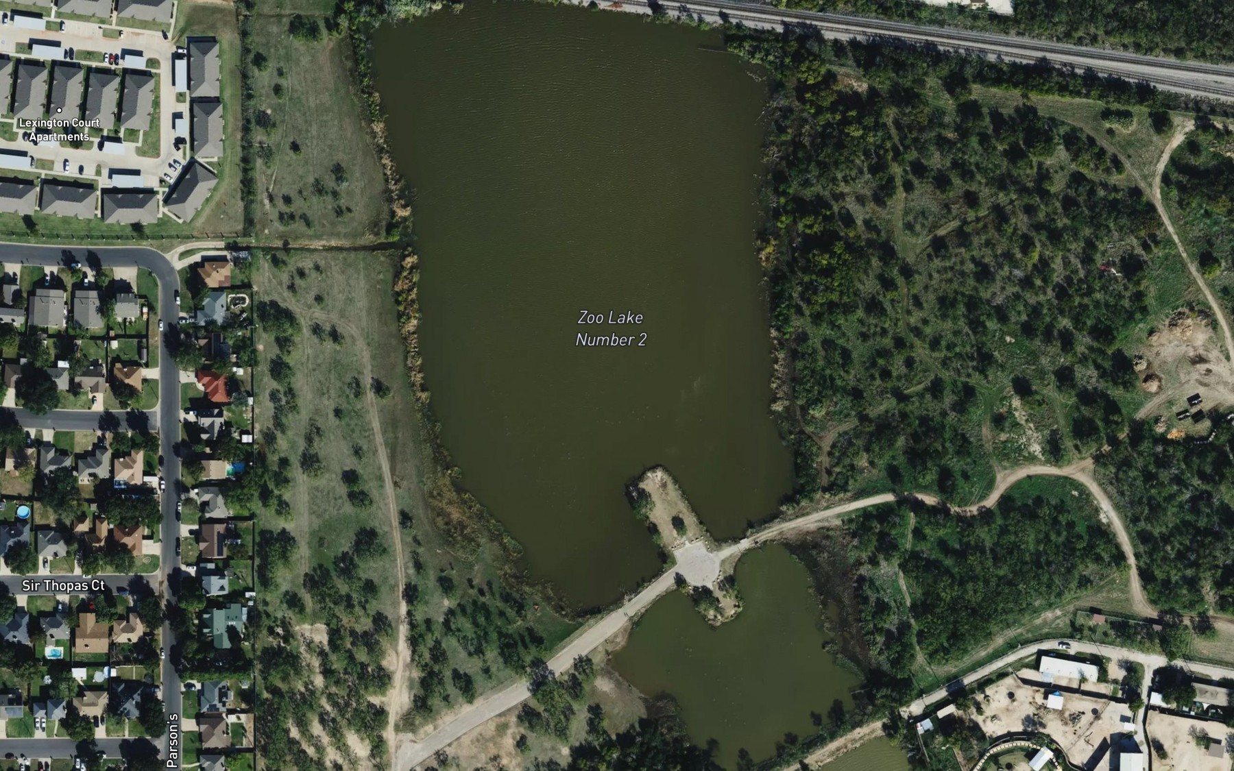 Satellite map of the Zoo Lake Number 2