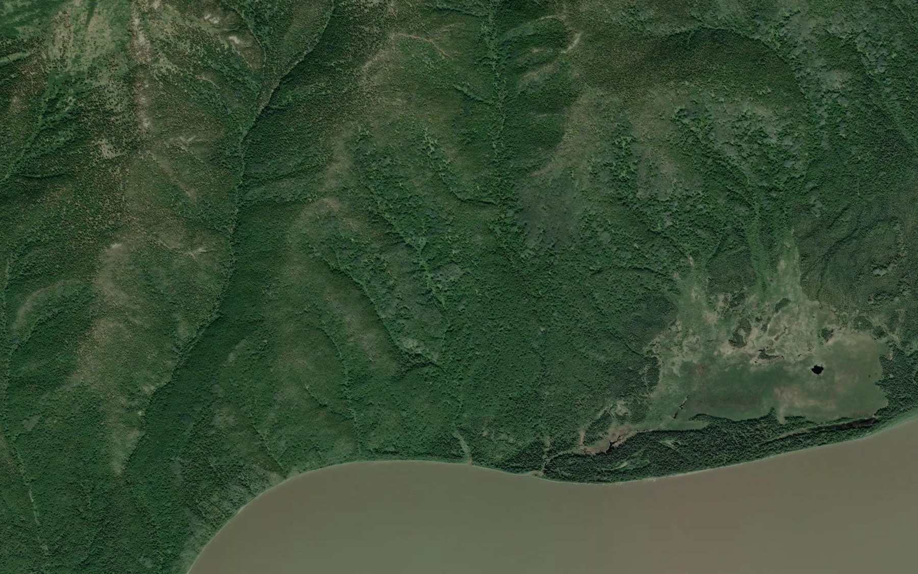 Satellite map of the Hot Springs