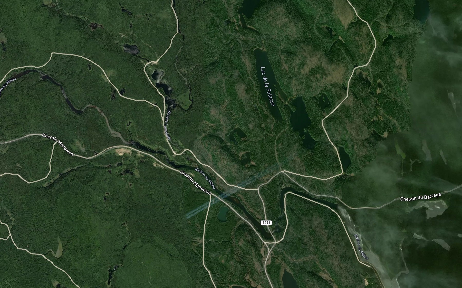 Satellite map of the Lac Michel