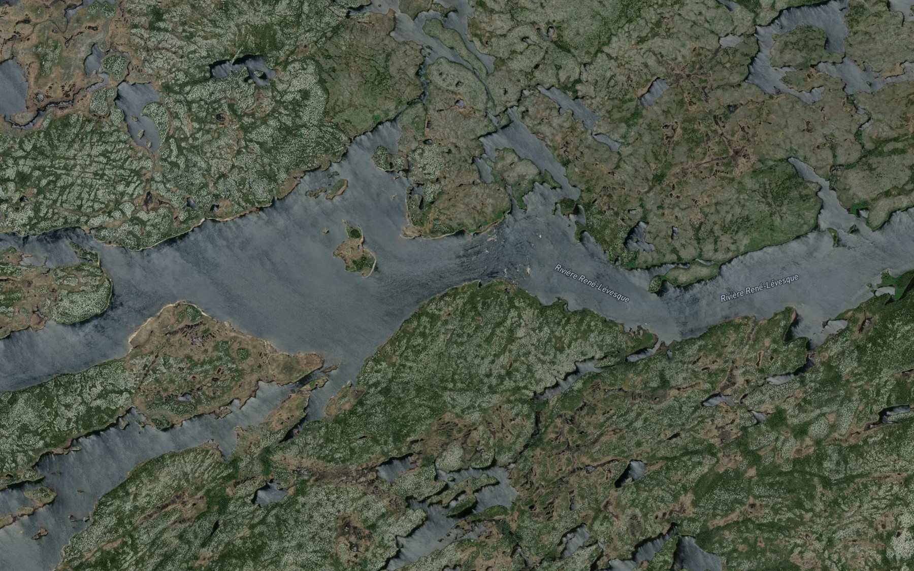 Satellite map of the Riviere Rene-Levesque